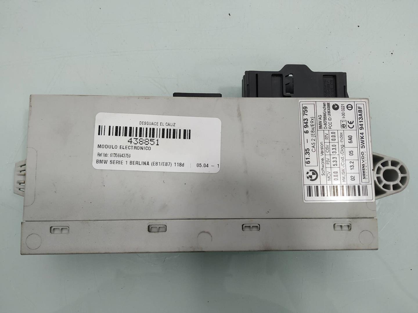 VARIOUS CONTROL UNITS B BMW Serie 1 (E87) 2003>2007 used