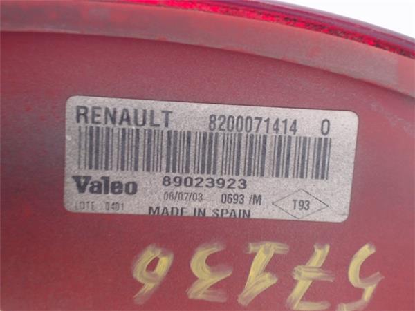 Renault Clio Ii (Bb0/1/2_, Cb0/1/2_) Jobb hátsó lámpa 