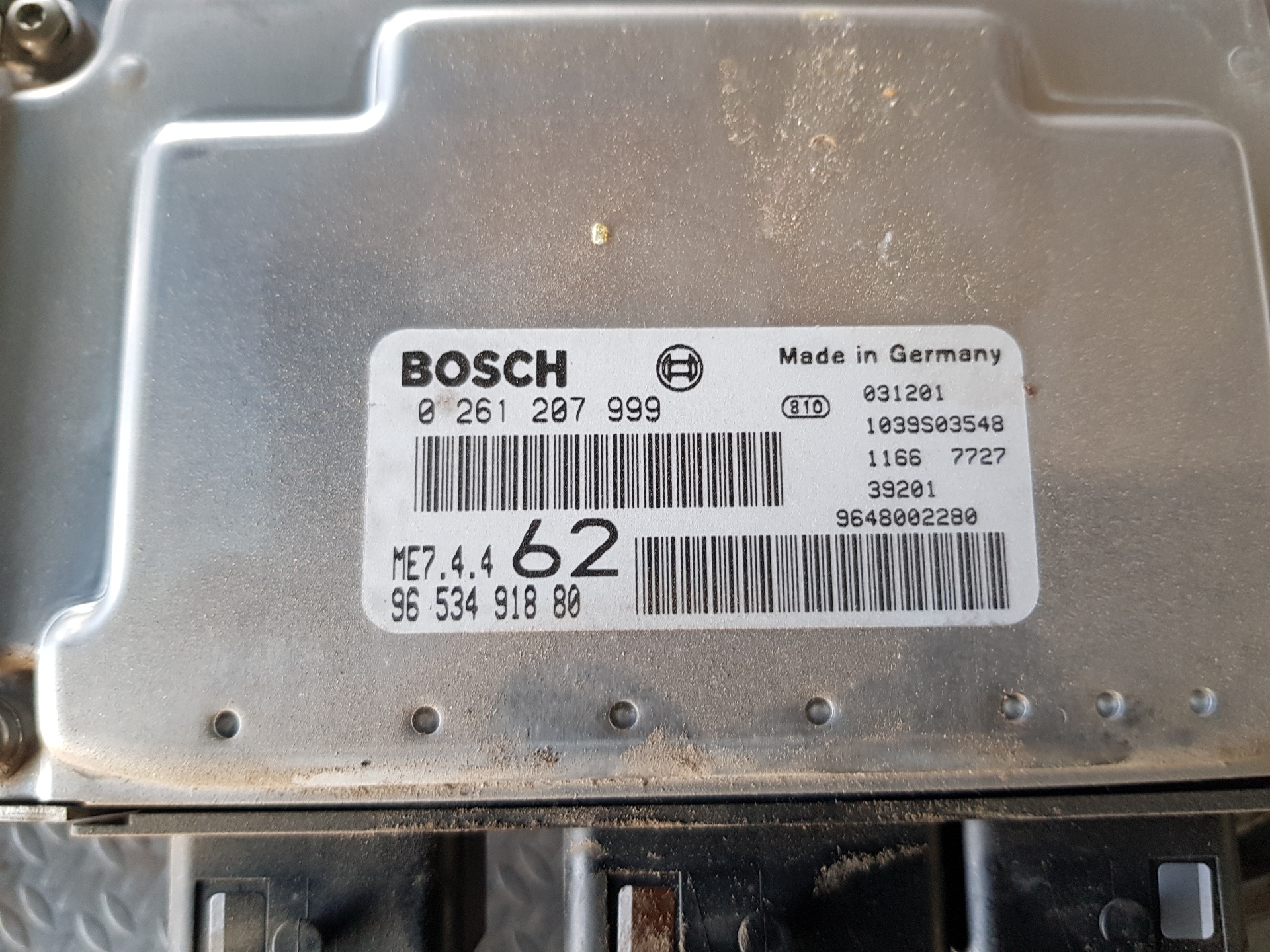 CITROËN C2 1 generation (2003-2009) Μονάδα ελέγχου κινητήρα ECU 0261207999,0261207999 20154342