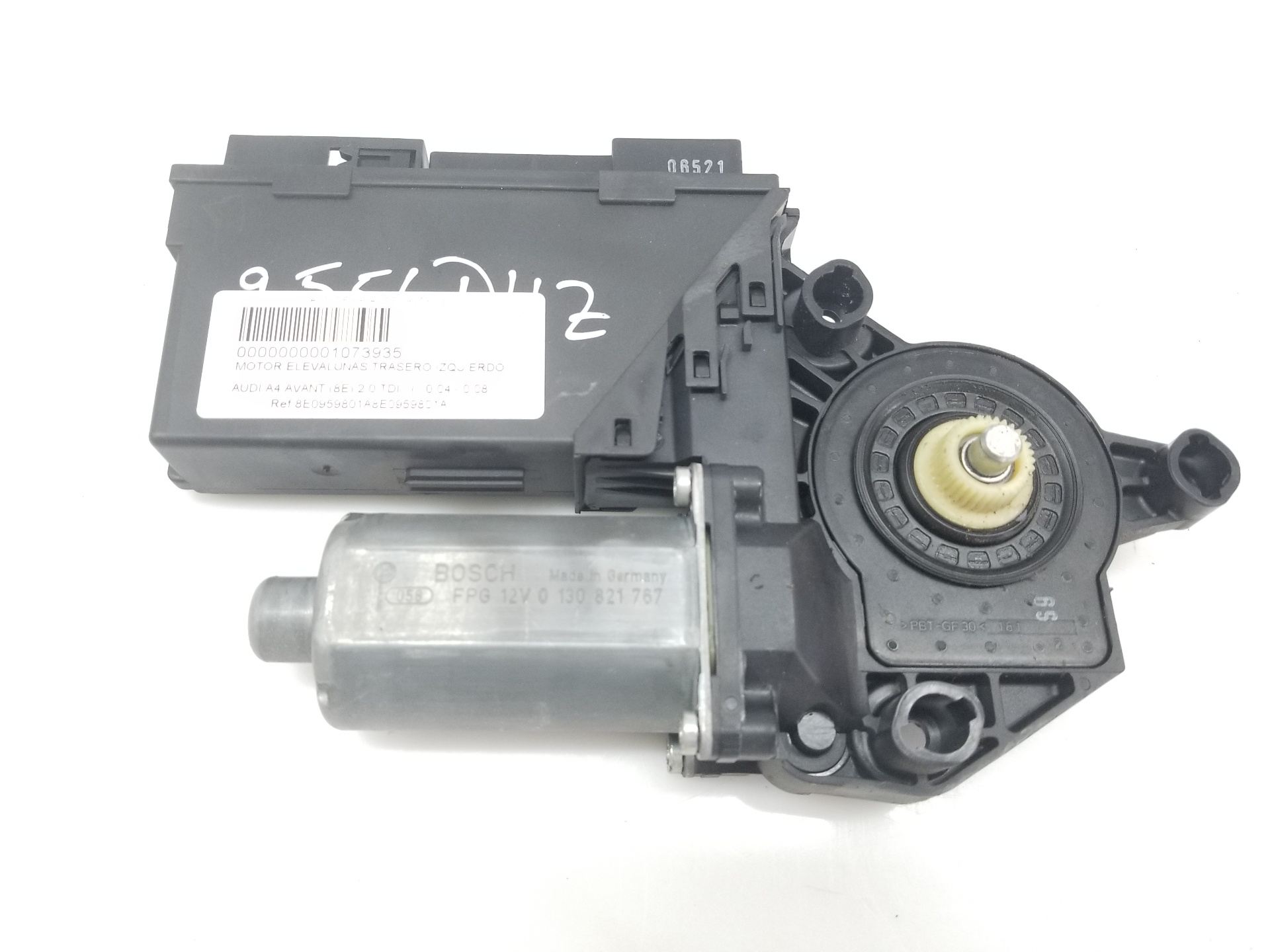 AUDI A4 B6/8E (2000-2005) Bagerste venstre dør vindue kontrolmotor 8E0959801A,8E0959801A 25960010