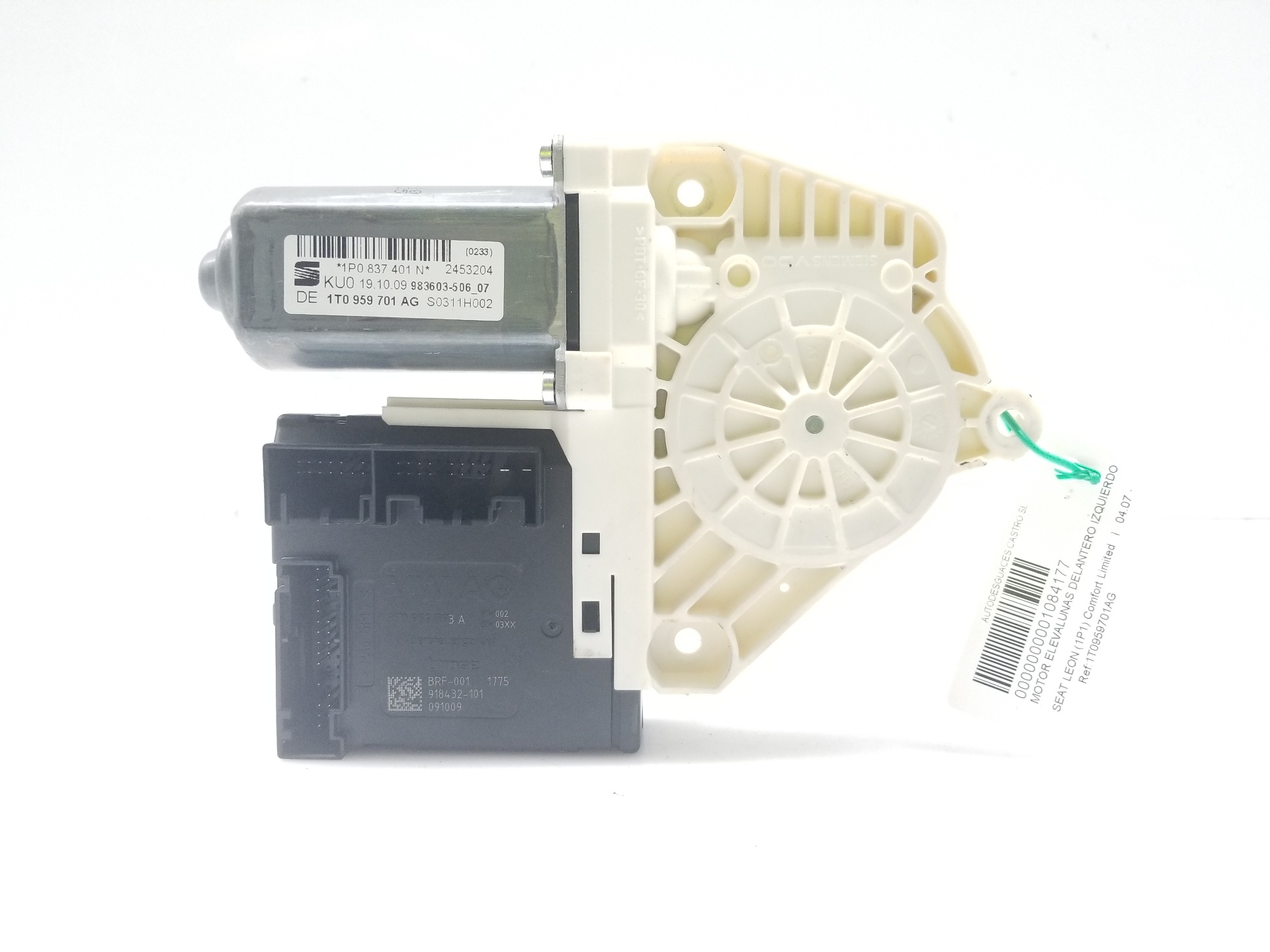 CHEVROLET Leon 2 generation (2005-2012) Motor regulator geam ușă stânga față 1T0959701AG, 1T0959701AG, 3C0959793A 23041780