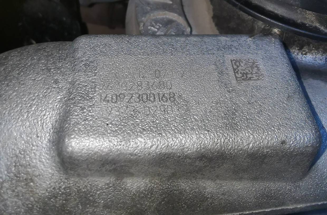 Turbocompresor 9673283680 de Peugeot Partner tepee 2010-2015 - pieza usada