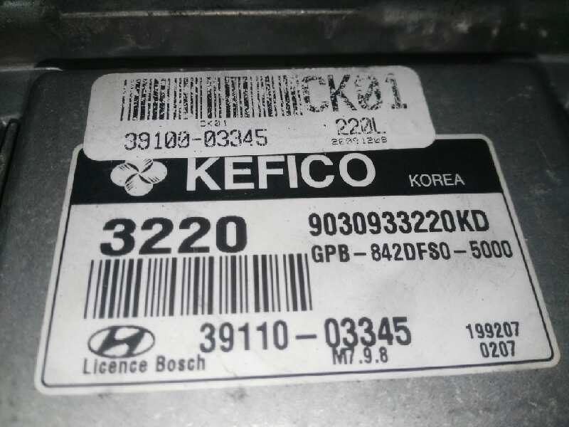 HYUNDAI i20 PB (1 generation) (2008-2014) Engine Control Unit ECU 3911003345, 3911003345 18880878