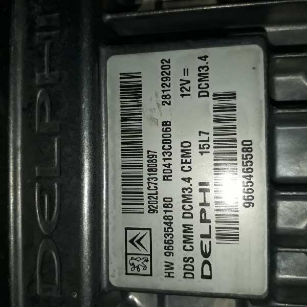 PEUGEOT 407 1 generation (2004-2010) Engine Control Unit ECU 9665465580,9663548180 18854021