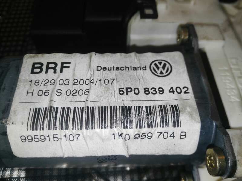 SEAT Altea 1 generation (2004-2013) Rear Right Door Window Control Motor 5P0839402,5P0839402,1K0959704B 25958805