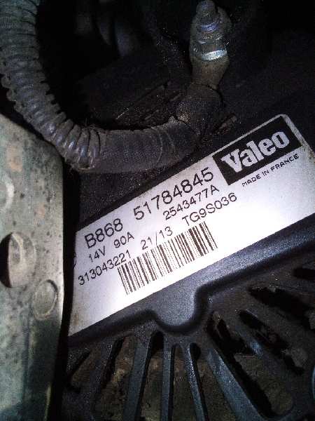 PEUGEOT Bipper 1 generation (2008-2020) Alternator 51784845,2543477A,TG9S036 18931995