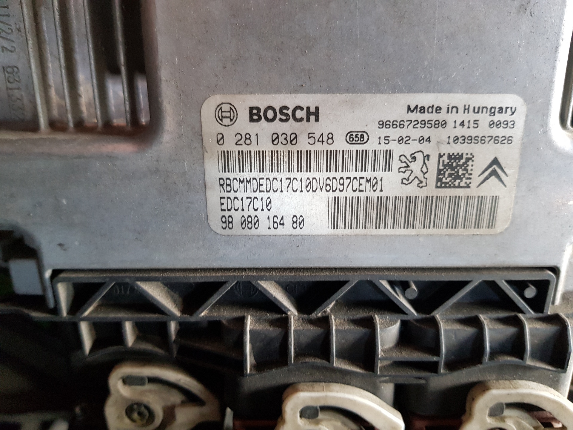 PEUGEOT 308 T9 (2013-2021) Блок керування двигуном ECU 9808016480,9808016480,0281030548 23041300