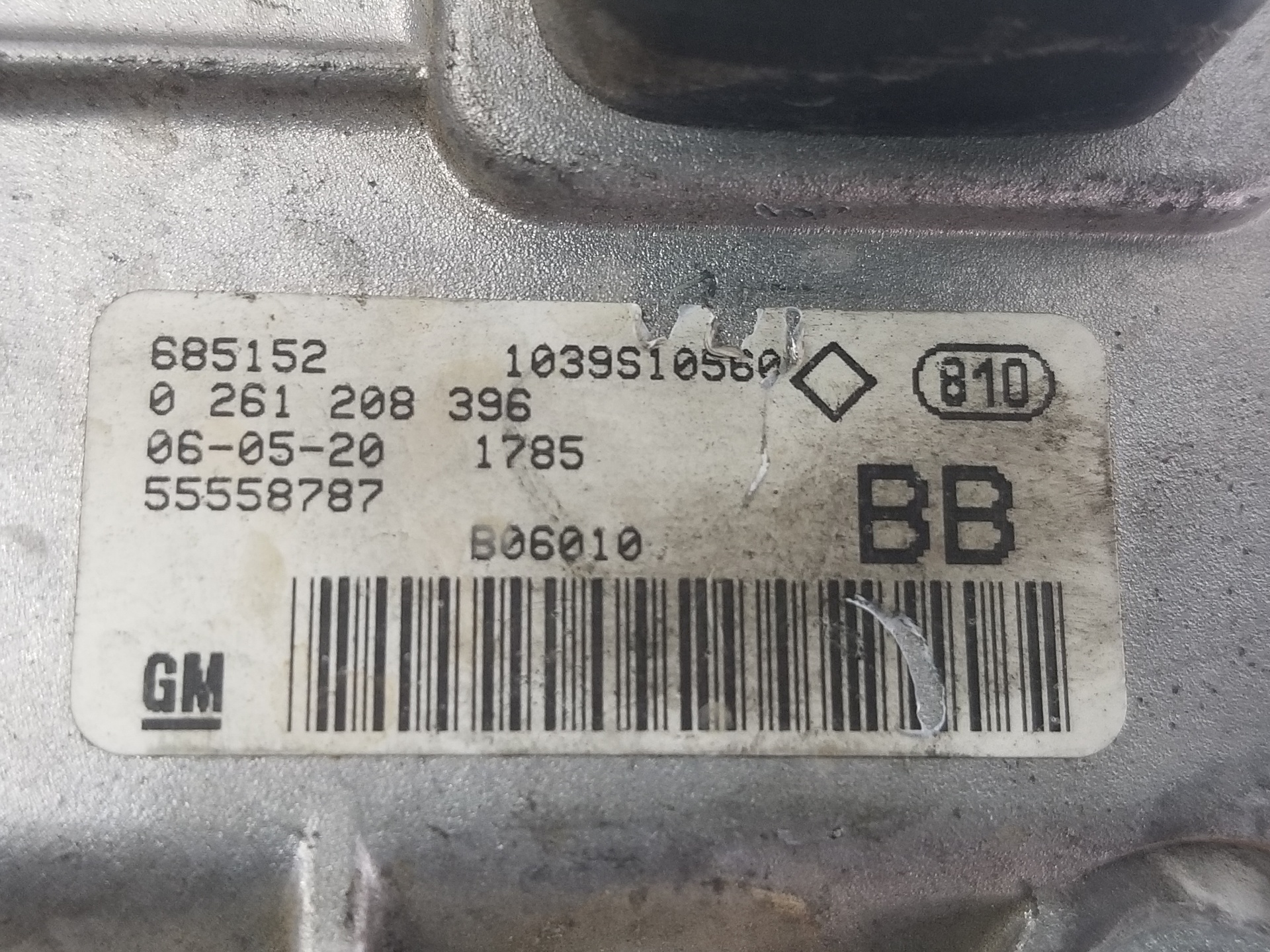 Centralita motor uce Z 14 XEP 55558787 de Opel Astra h (a04) 2007-2014 con 77603 km - pieza usada