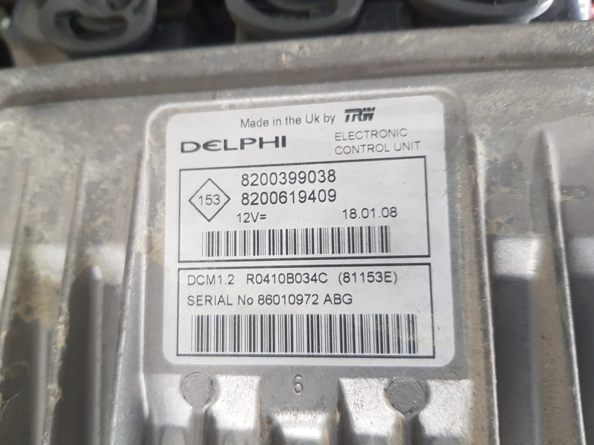 LANCIA Блок керування двигуном ECU 8200399038 25960896