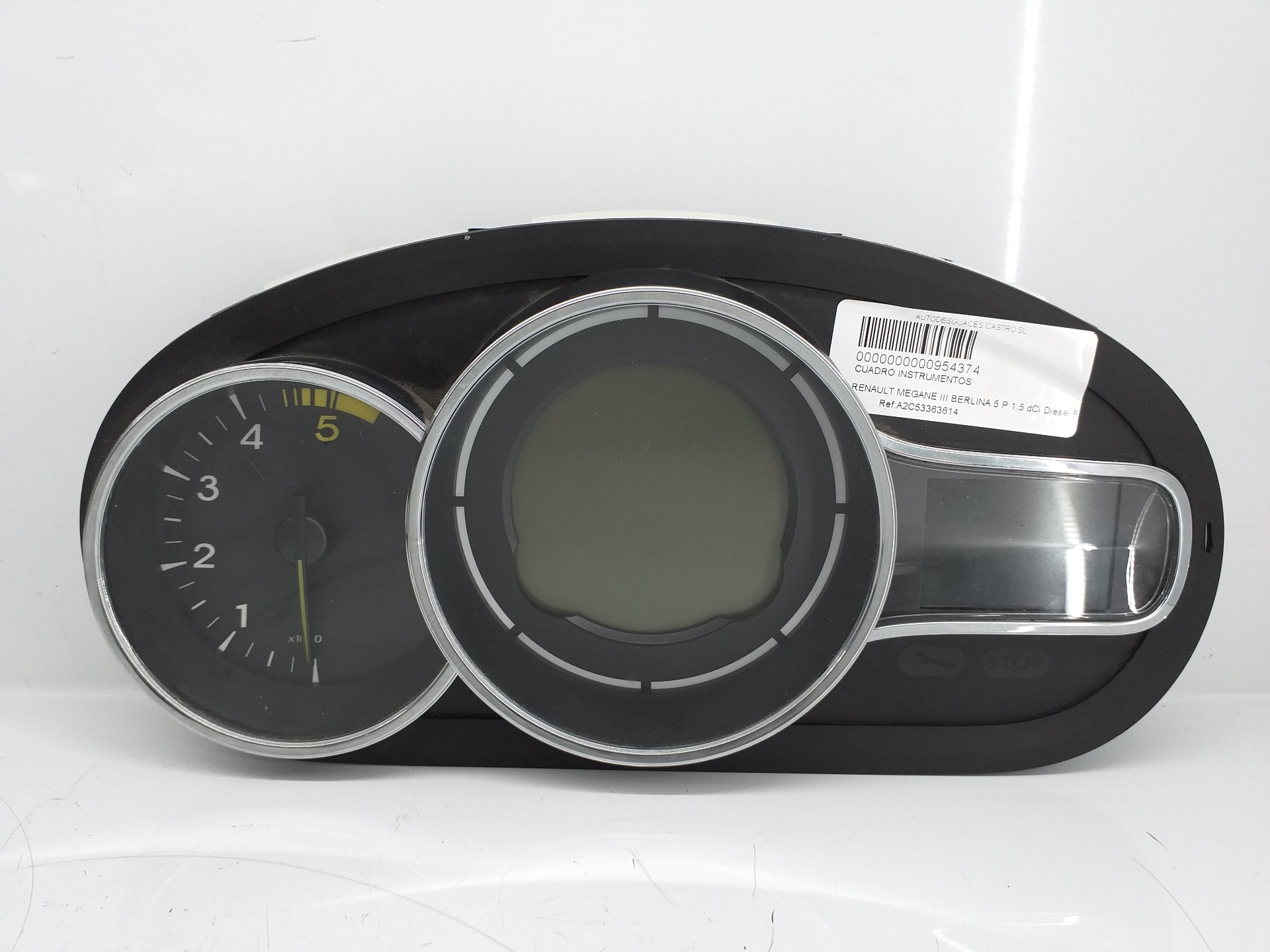 RENAULT DS3 1 generation (2010-2015) Speedometer A2C53363614 25957847