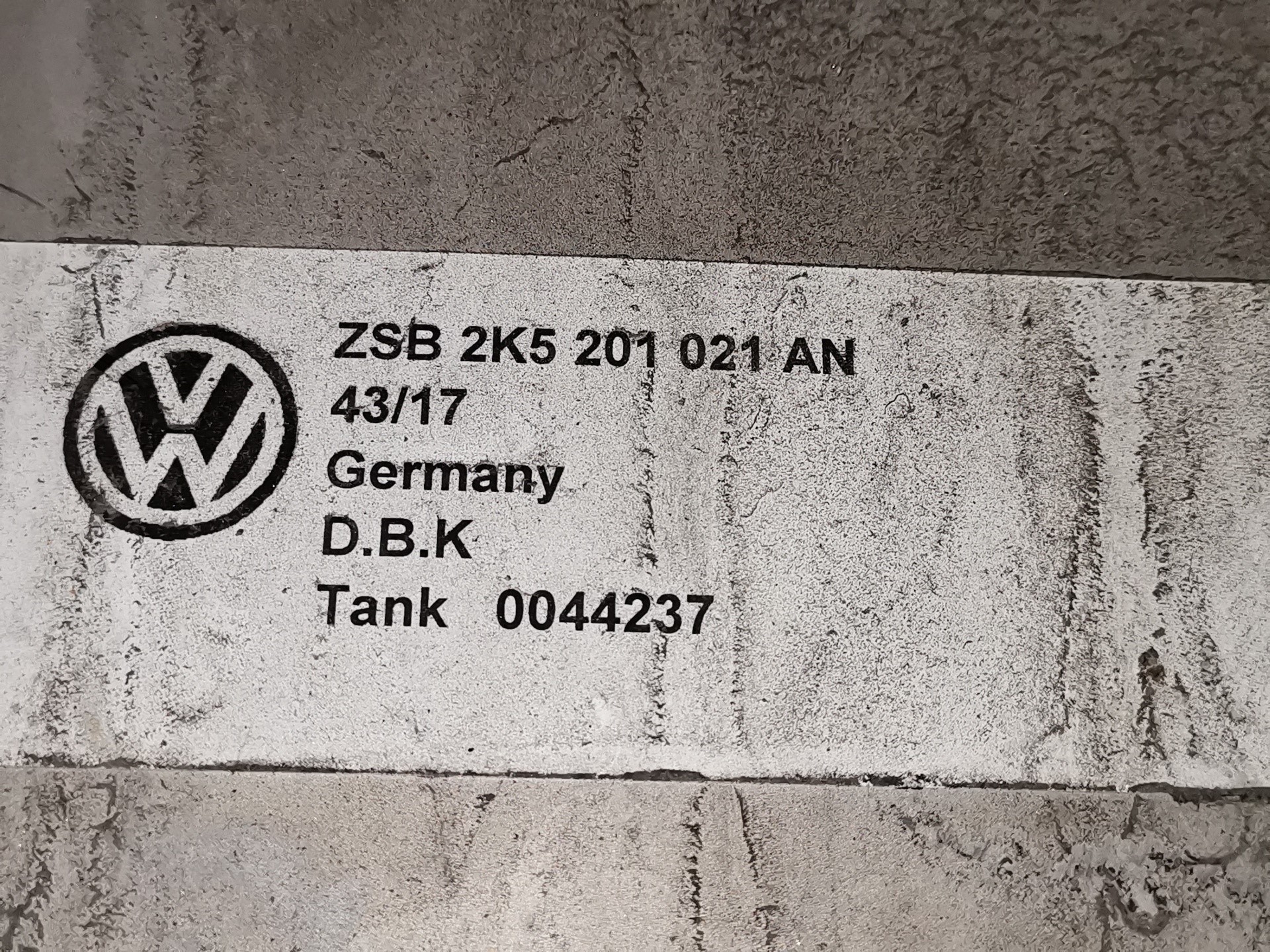 VOLKSWAGEN Caddy 4 generation (2015-2020) Fuel Tank 2K5201021AN 25239041