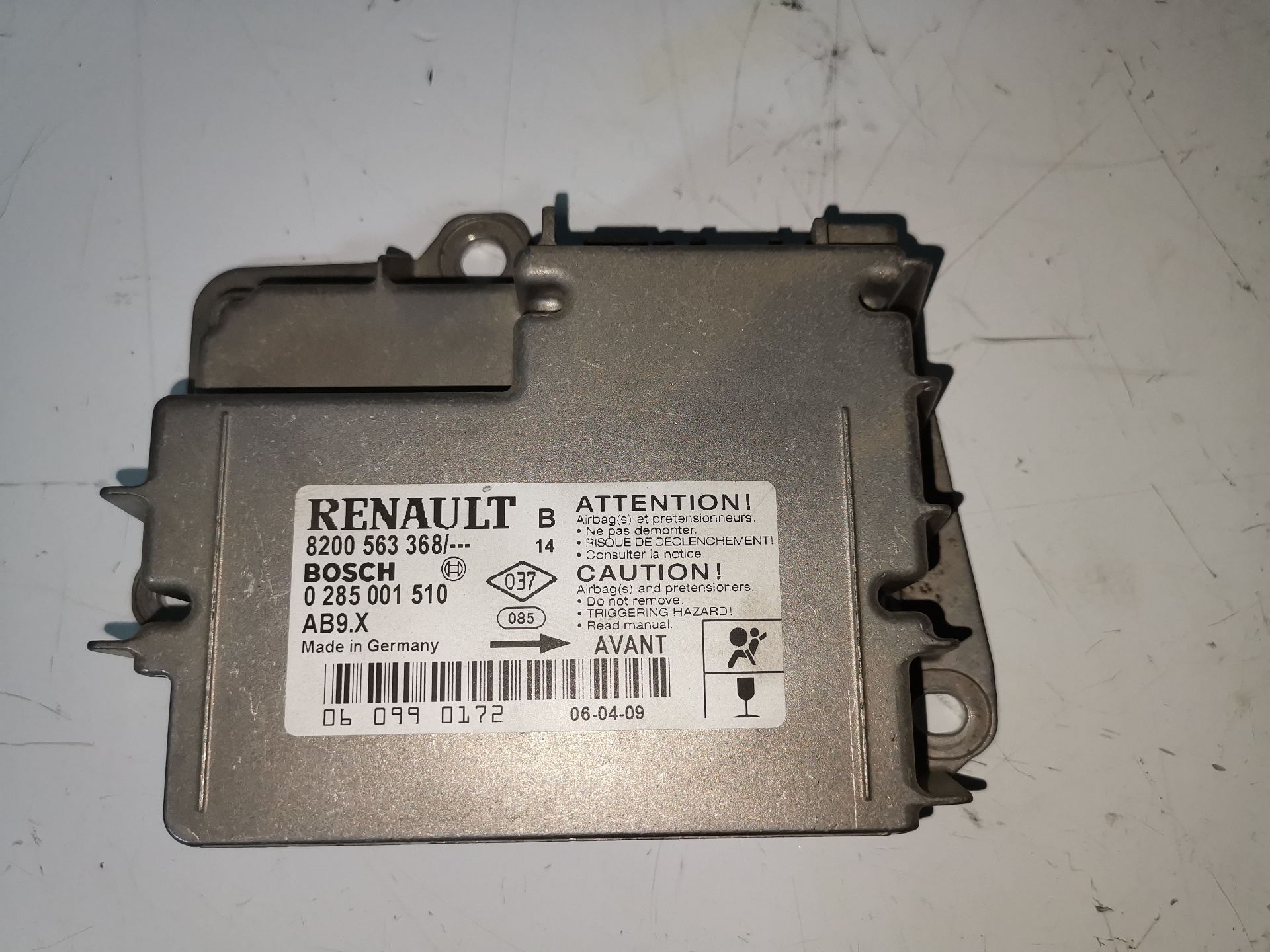 RENAULT Clio 3 generation (2005-2012) Блок SRS 8200563368,0285001510 23022729