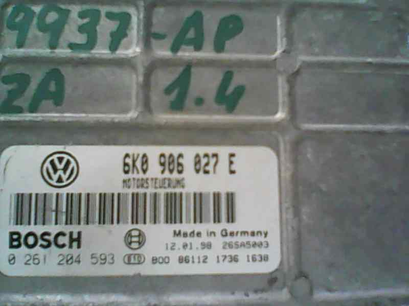 SEAT Ibiza 2 generation (1993-2002) Engine Control Unit ECU 0261204593 25956759