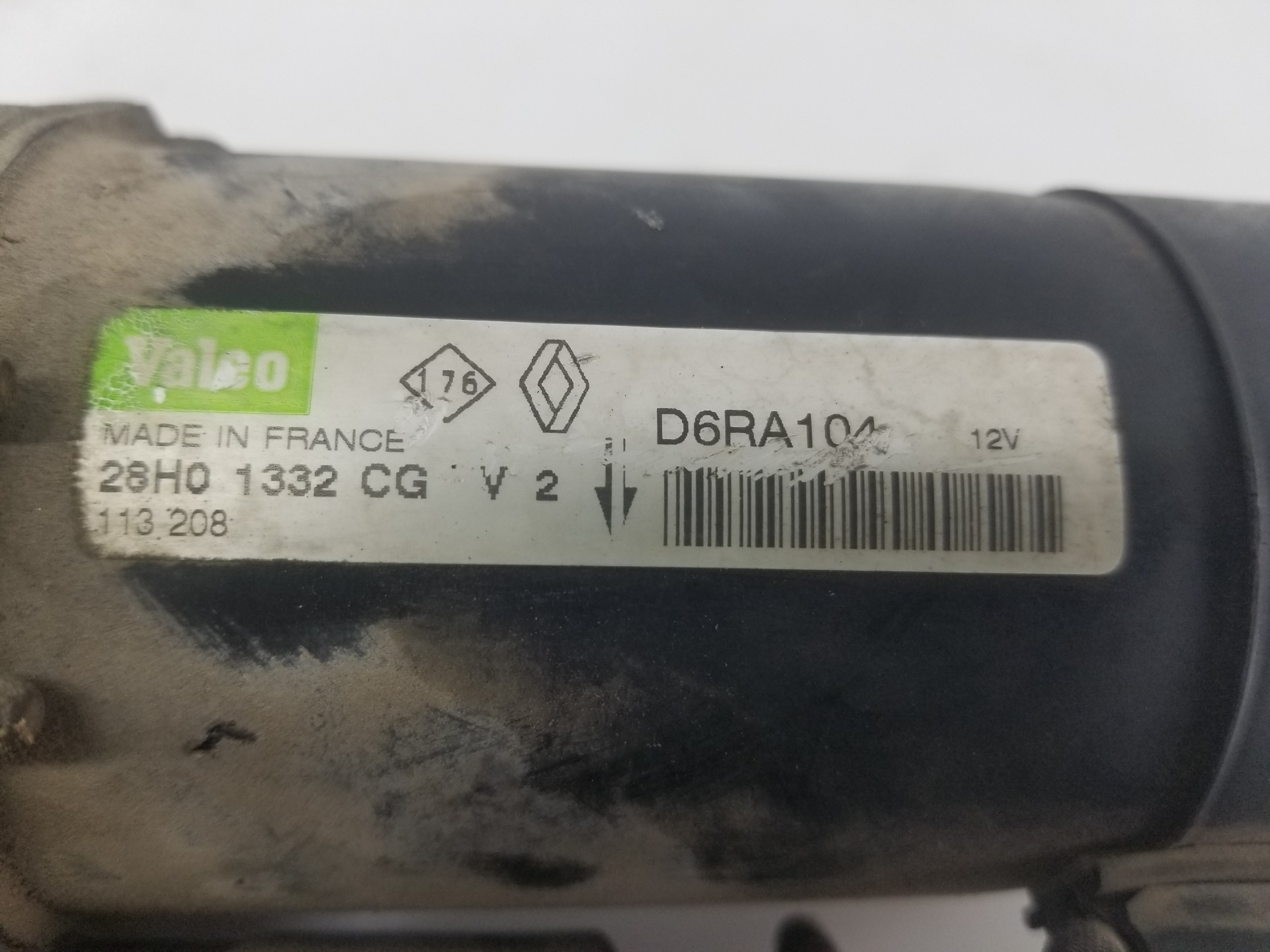 RENAULT Clio 3 generation (2005-2012) Starter Motor D6RA104, D6RA104 25233315