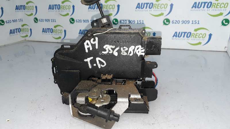 AUDI A4 B6/8E (2000-2005) Rear Right Door Lock 25957469