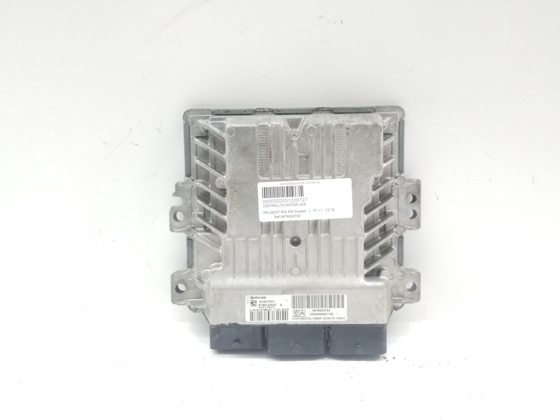 Switchboard engine uce 9HR 9678628780 de Peugeot 508 2011-2012 - pieza usada