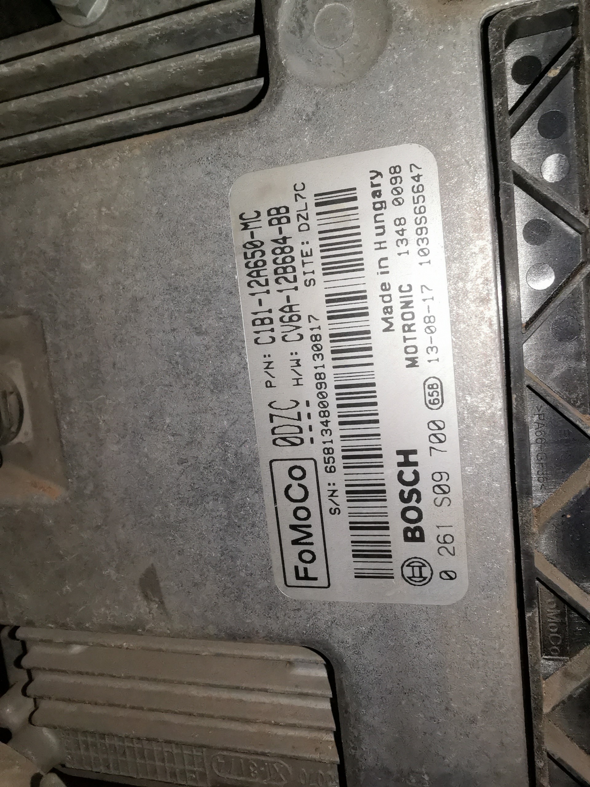 CITROËN Fiesta 5 generation (2001-2010) Engine Control Unit ECU 0261S09700,CV6A12B684BB 23035700