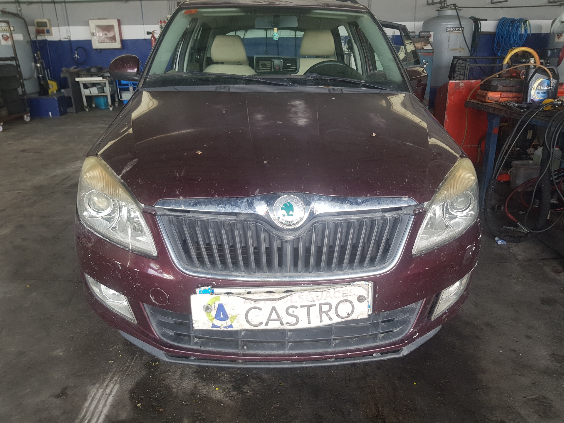 SKODA Fabia 2 generation  (2010-2014) Priekinių dešinių durų veidrodis 5J1857508E 25238745