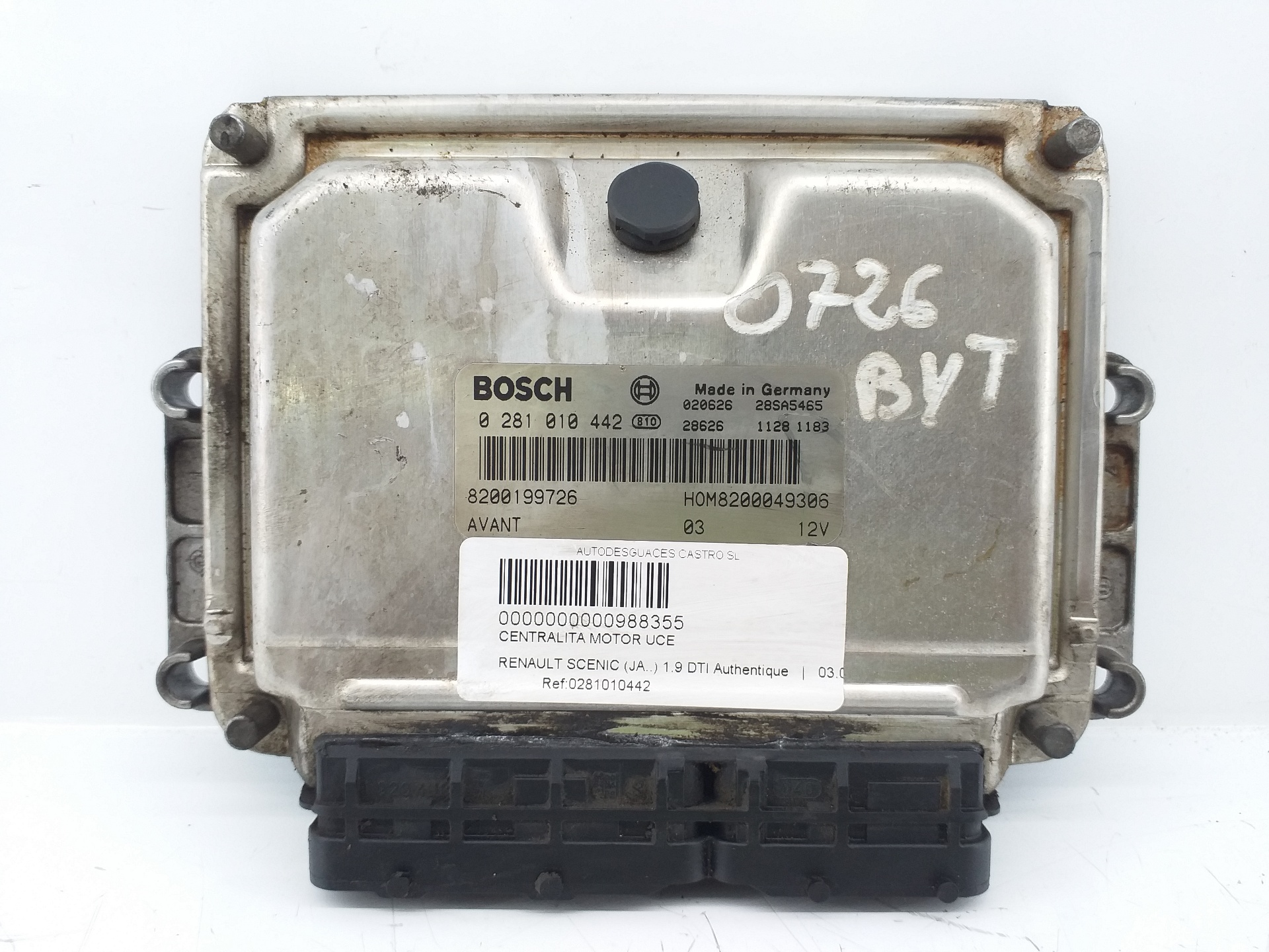 CITROËN Xsara Picasso 1 generation (1999-2010) Блок керування двигуном ECU 0281010442,0281010442,8200199726 25957954