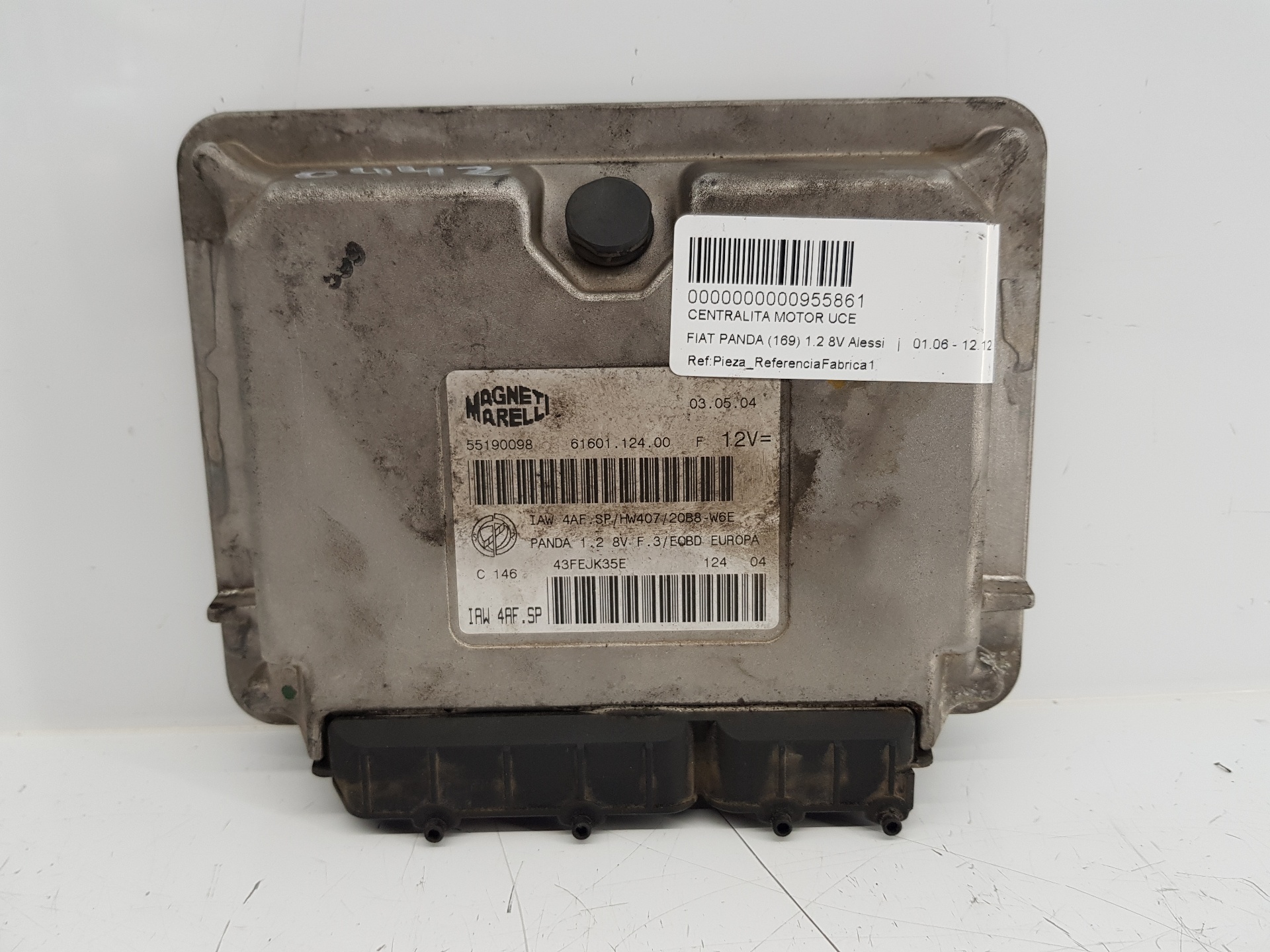 FIAT Panda 2 generation (2003-2011) Блок керування двигуном ECU 55190098,55190098 20150809