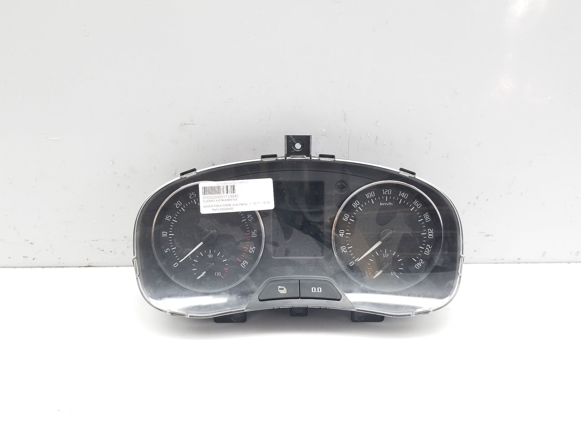 SKODA Fabia 2 generation  (2010-2014) Compteur de vitesse 5J0920840D 25238171