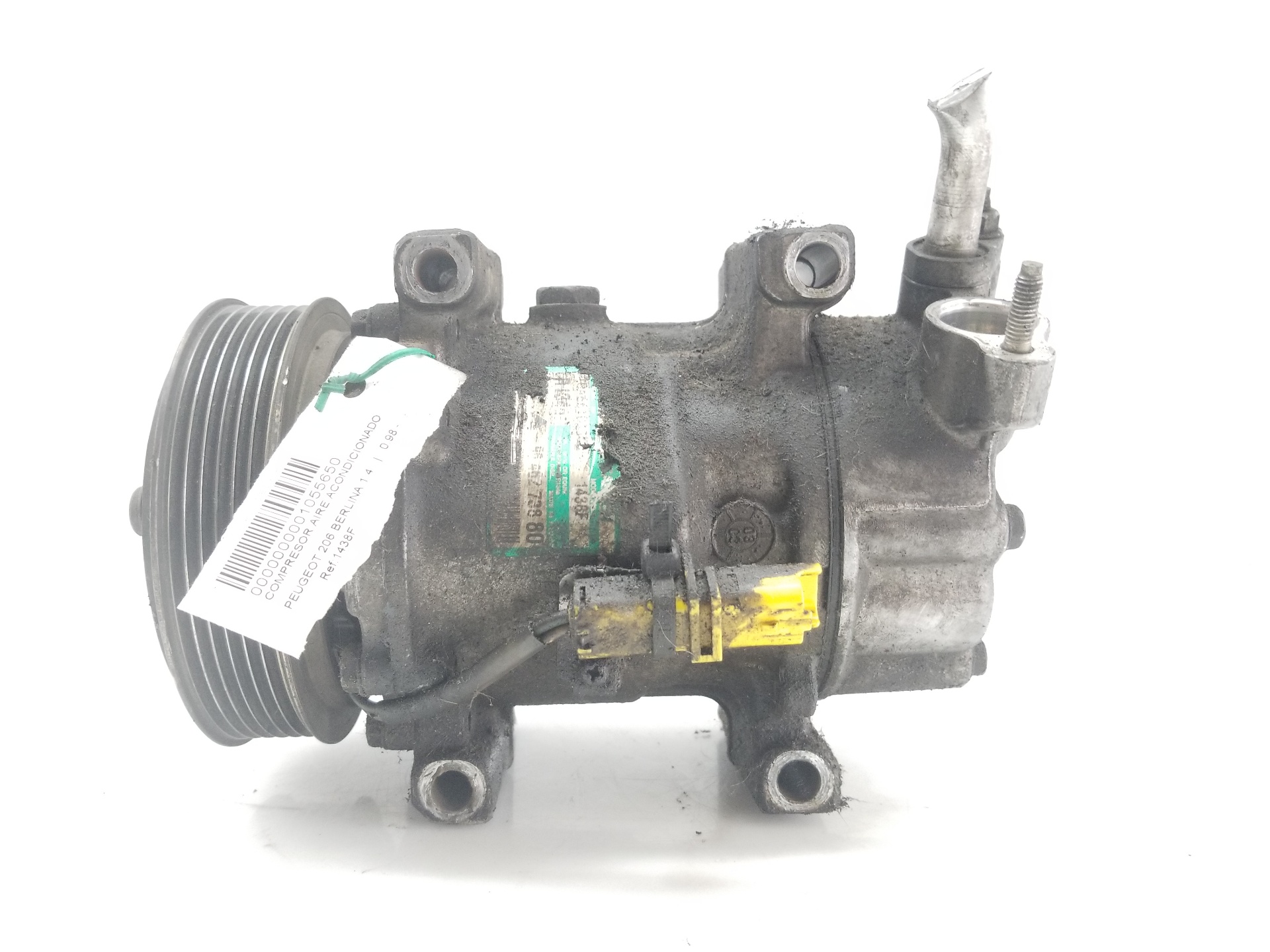 PEUGEOT 206 1 generation (1998-2009) Pompă de aer conditionat 1438F, 1438F, 9646273880 23036064