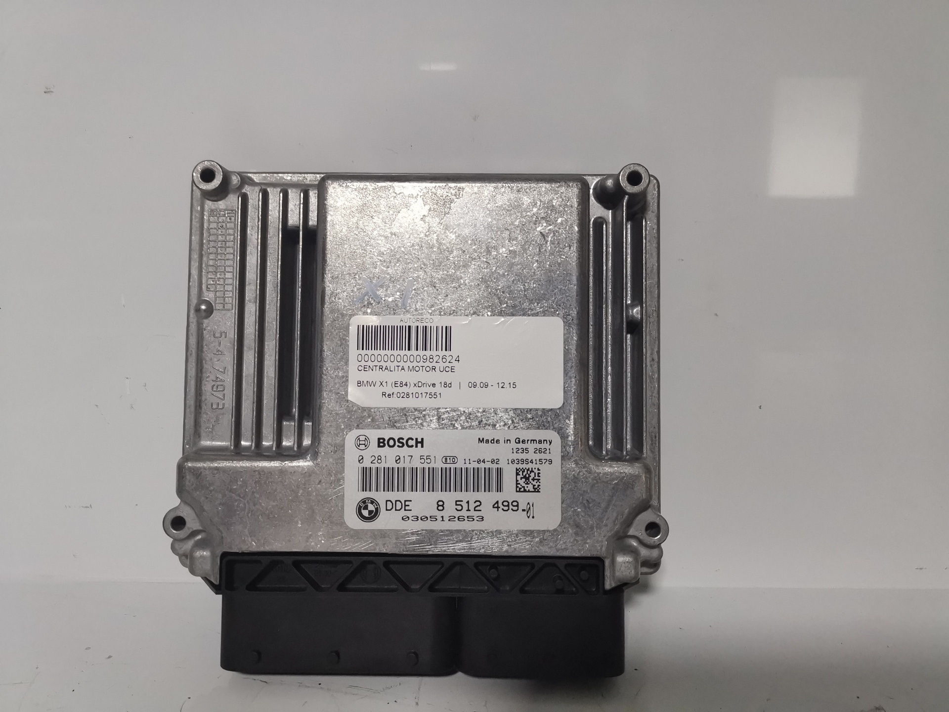 BMW X1 E84 (2009-2015) Motorkontrolenhed ECU 0281017551 23032918