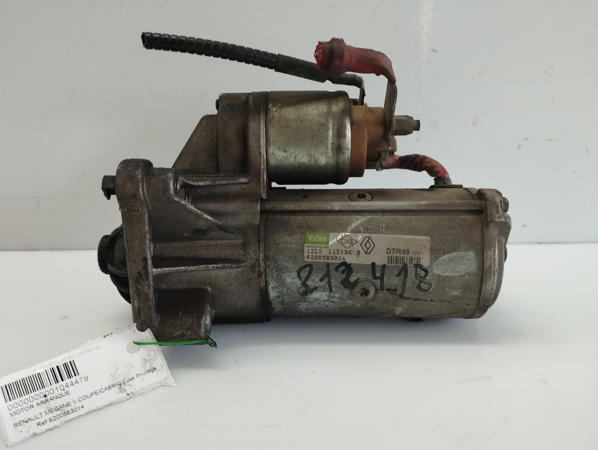 RENAULT Megane 2 generation (2002-2012) Starter Motor 8200583014,8200583014 25959205