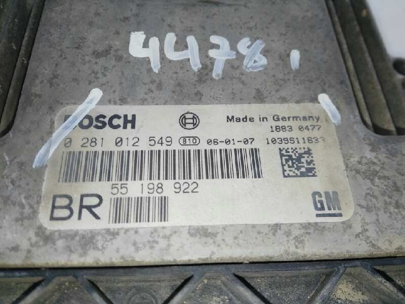 OPEL Zafira B (2005-2010) Блок керування двигуном ECU 0281012549,0281012549,55198922 18902369