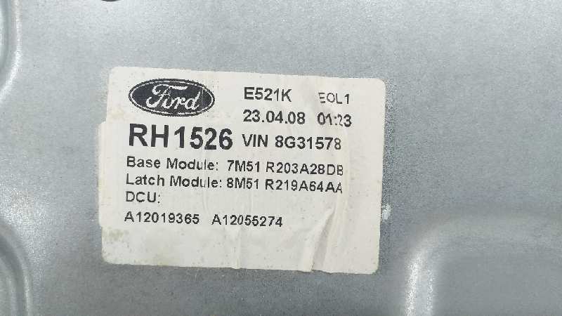 FORD Kuga Front Right Door Window Regulator 7M51R045H16A 20700479