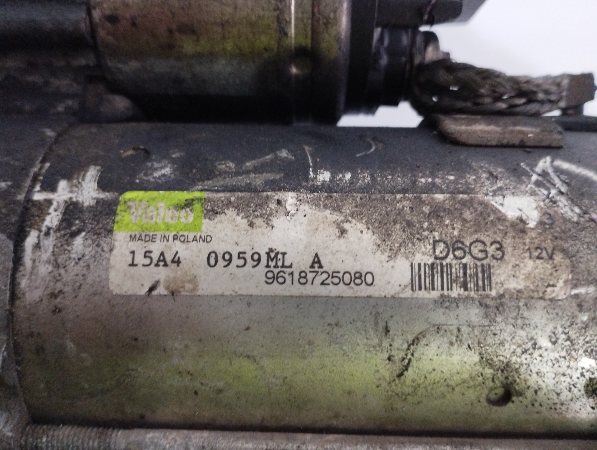 PEUGEOT 307 1 generation (2001-2008) Starter Motor 9618725080, 9618725080 23033074