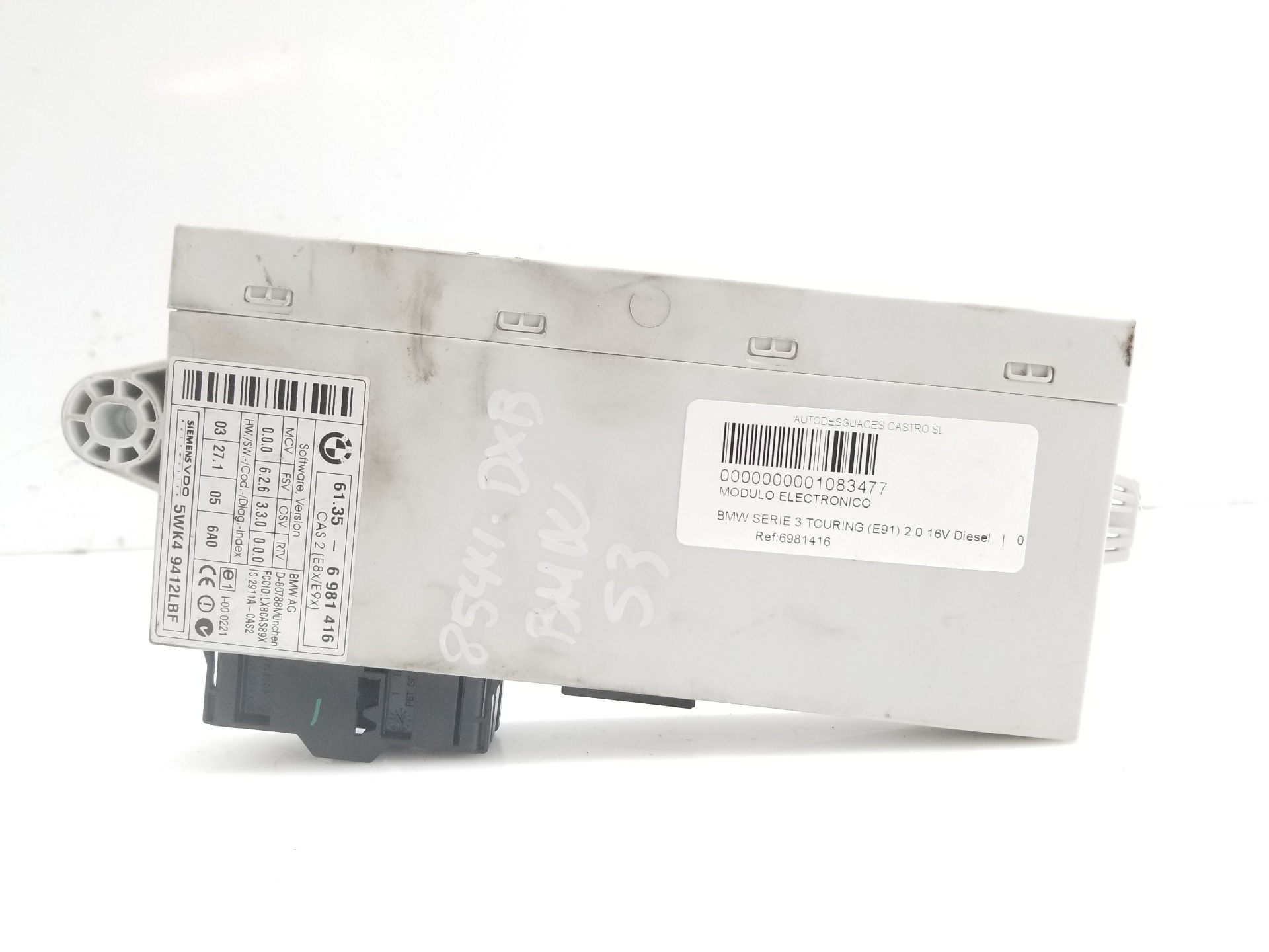 BMW 3 Series E90/E91/E92/E93 (2004-2013) Other Control Units 6981416, 6981416 23041701