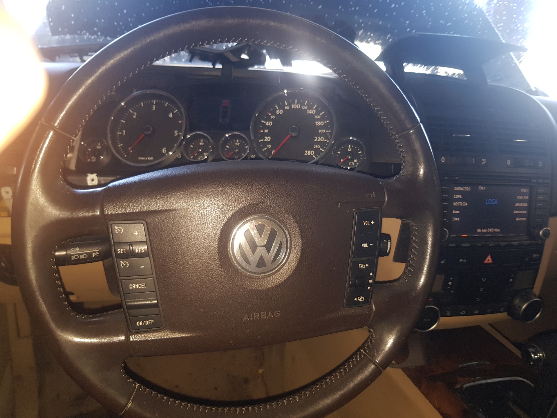 VOLKSWAGEN Touareg 1 generation (2002-2010) Steering Wheel 25238931