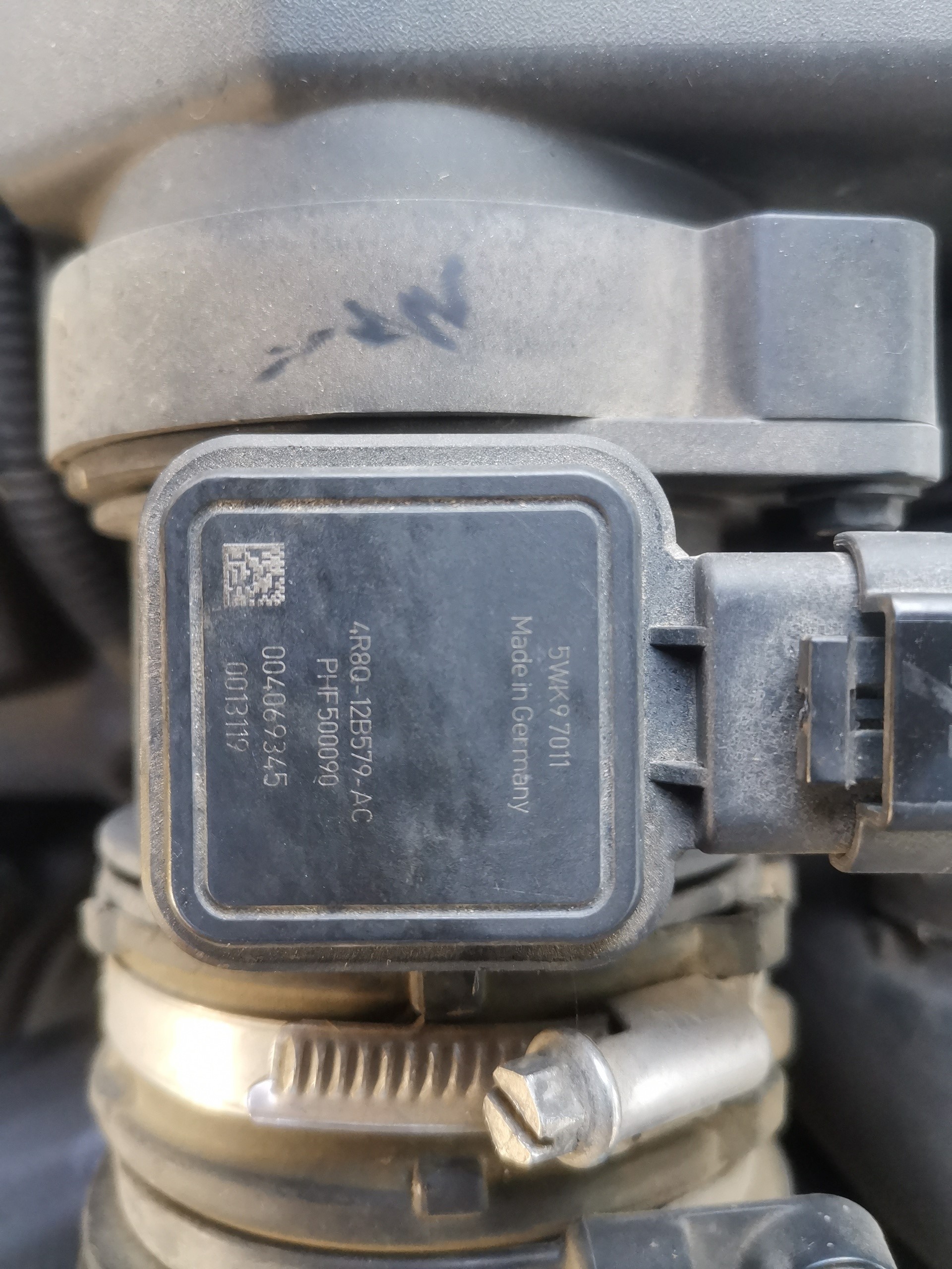 LAND ROVER Range Rover Sport 1 generation (2005-2013) Воздухомер воздушного фильтра 5WK97011,4R8Q12B579AC 25964242