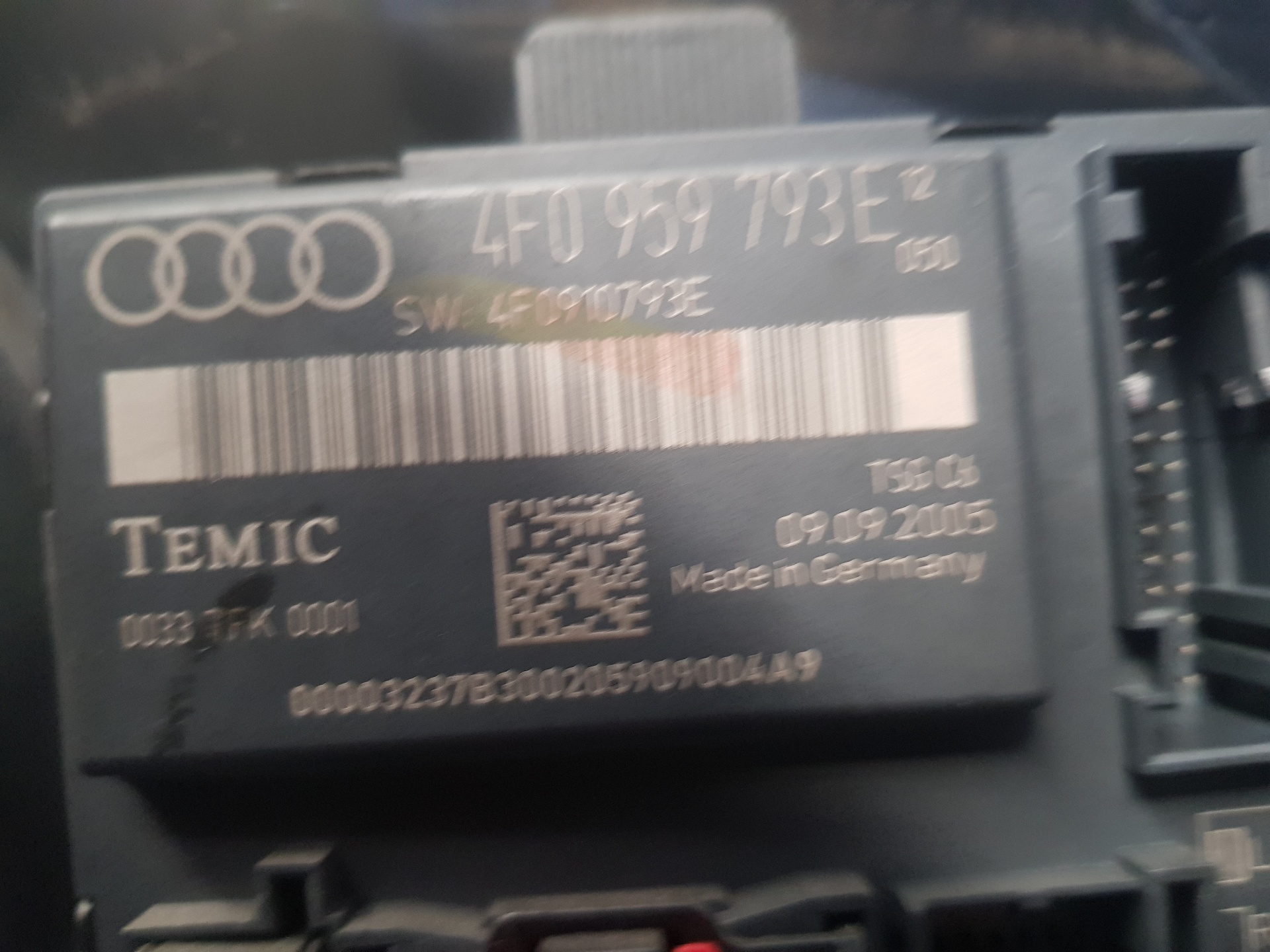 AUDI A6 C6/4F (2004-2011) Citau veidu vadības bloki 4F0959793E,4F0959793E 25960730