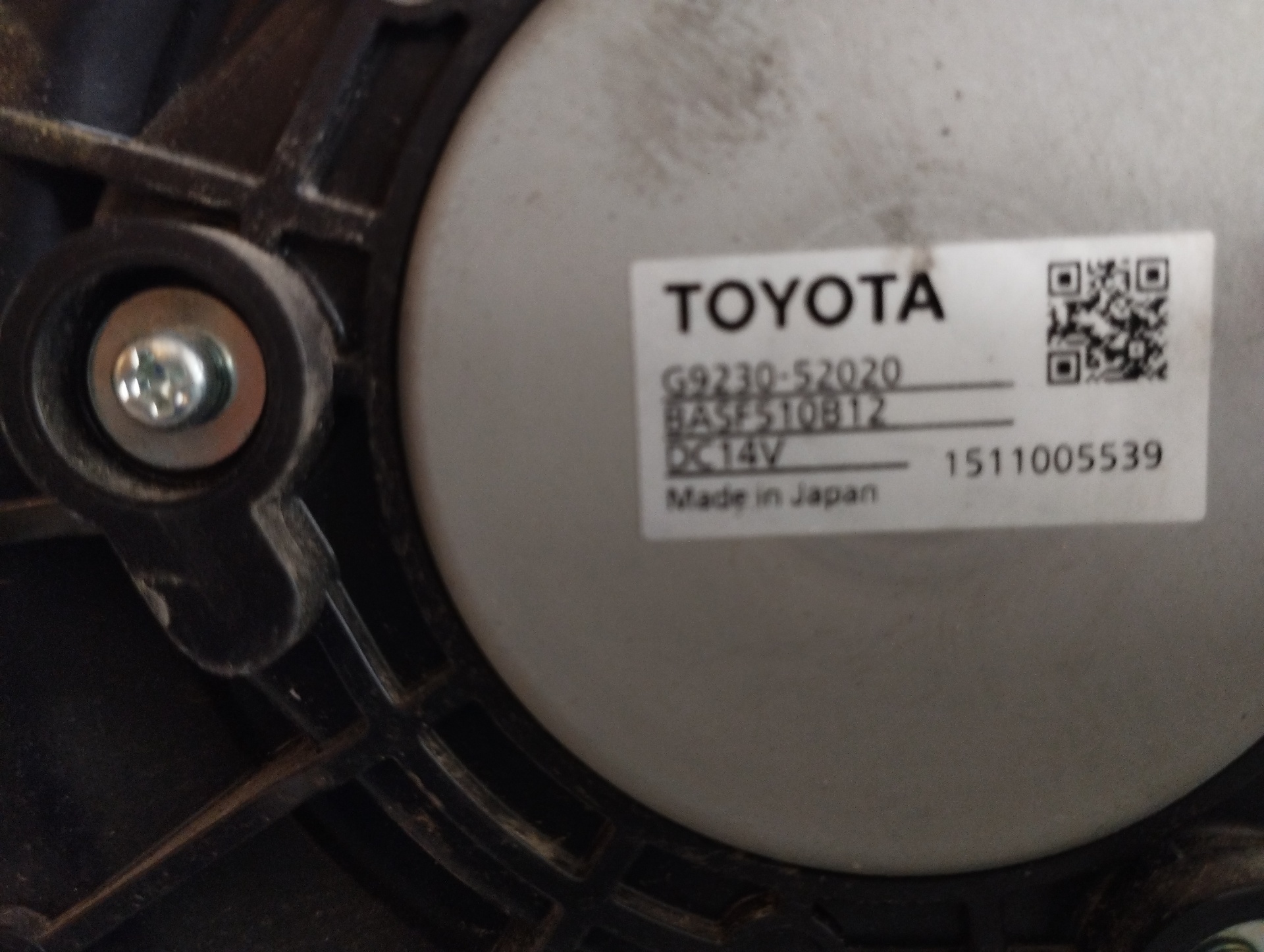 TOYOTA Yaris 3 generation (2010-2019) Annen del G923052020, G923052020 19003072