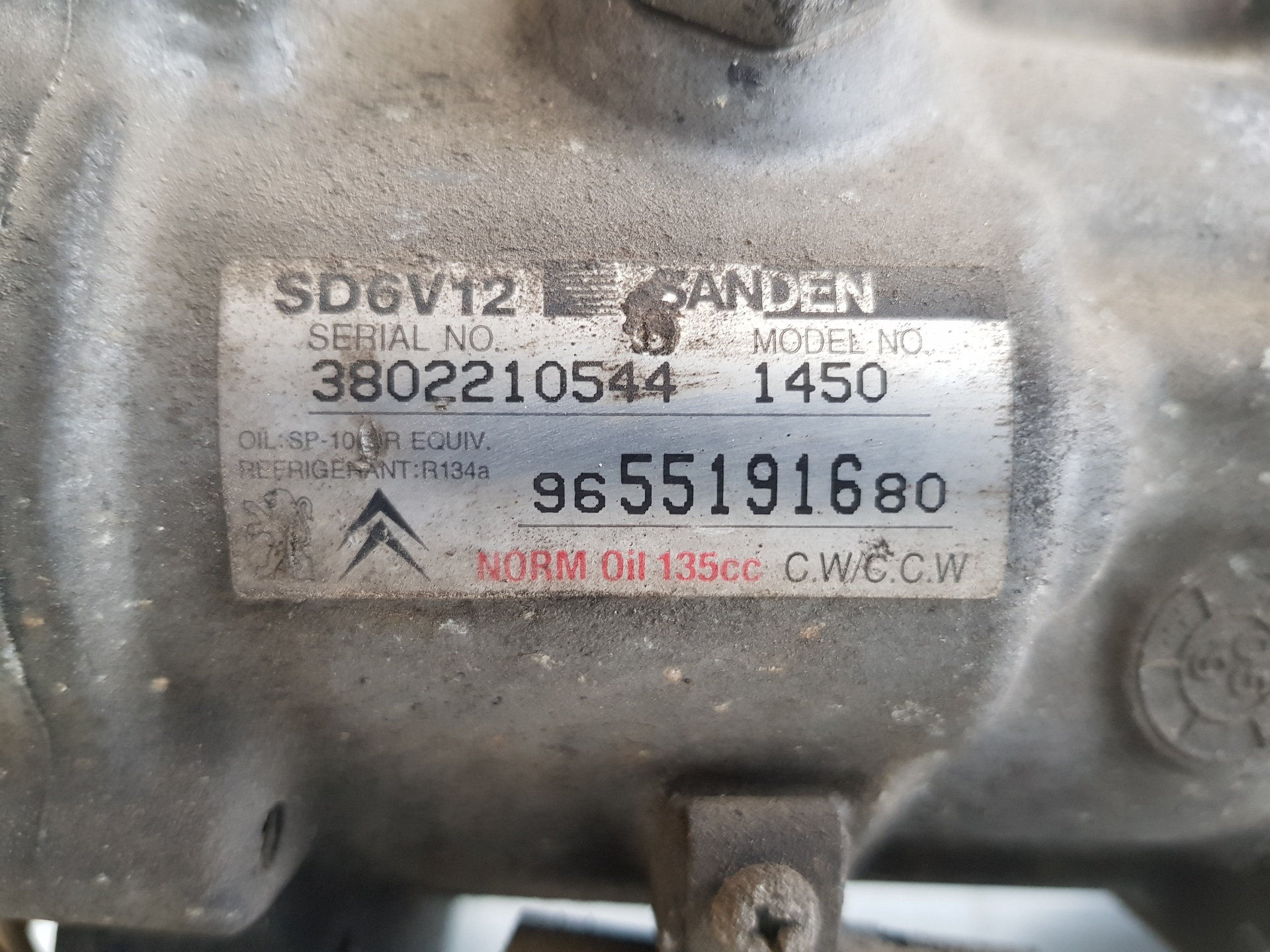 CITROËN Air Condition Pump 9655191680, 1450, 9655191680 25959469