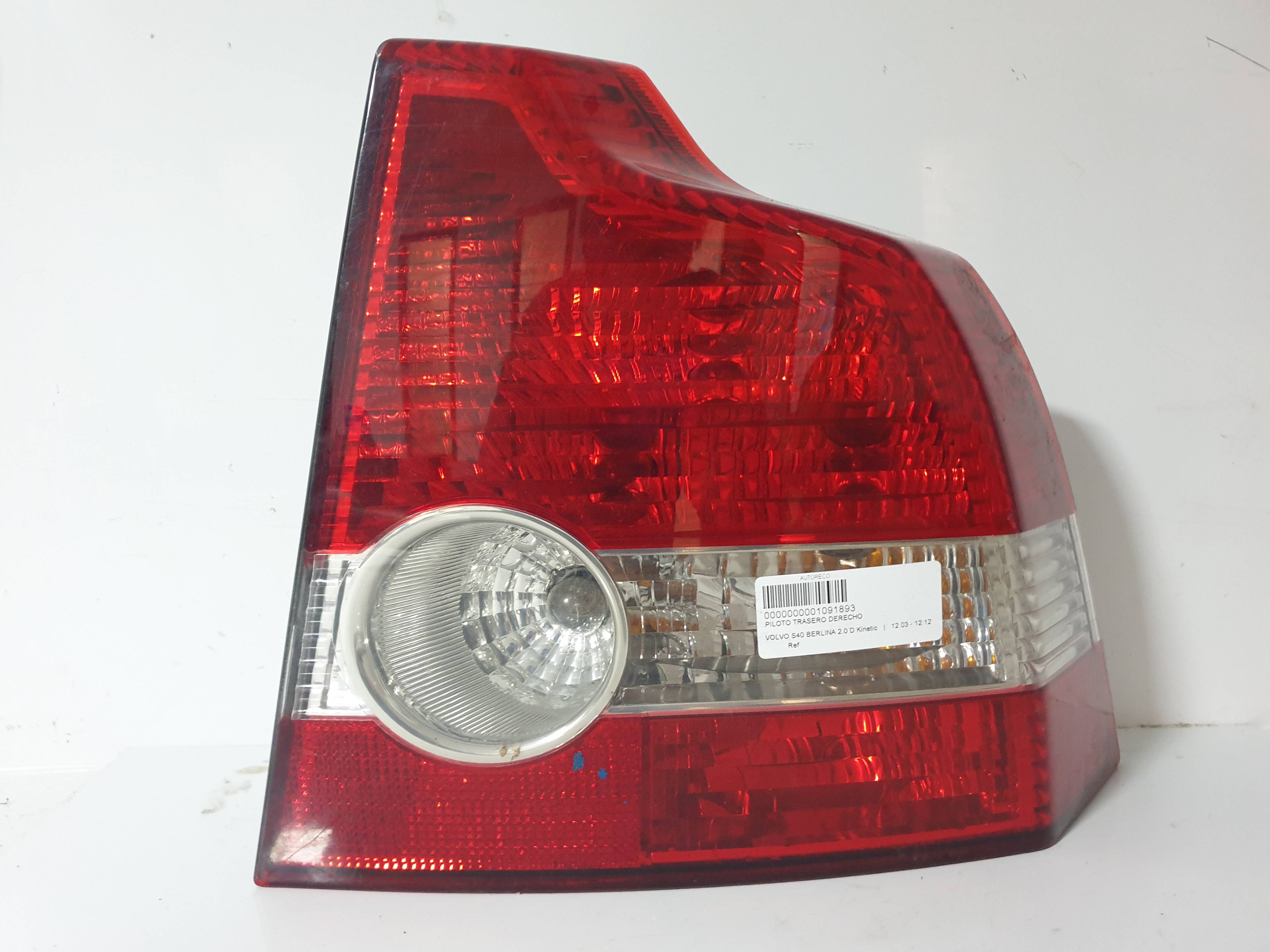 VOLVO S40 2 generation (2004-2012) Rear Right Taillight Lamp 25233463