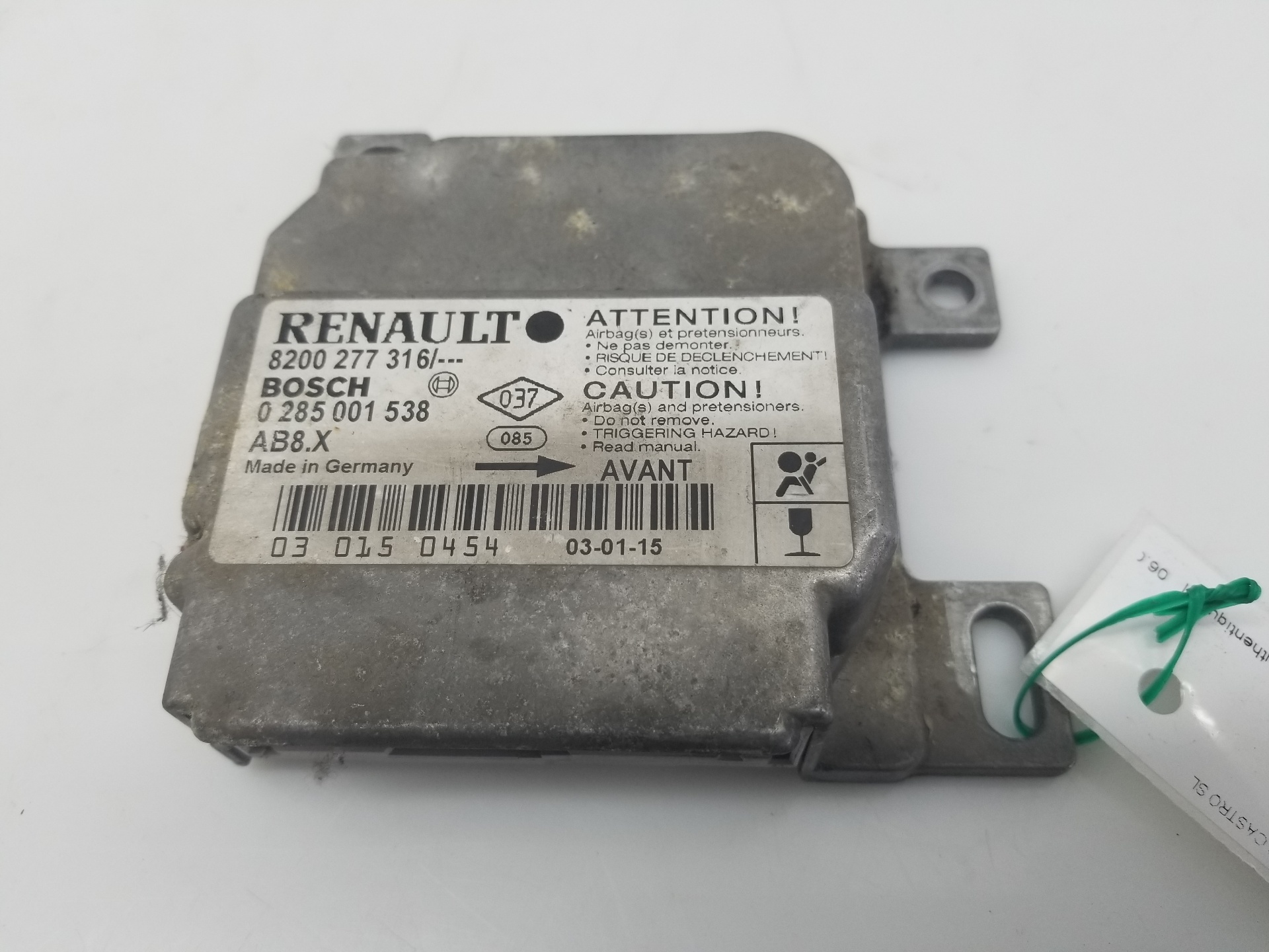 LEXUS LS 4 generation (2006-2020) SRS kontrollenhet 8200277316, 8200277316, 0285001538 25230781