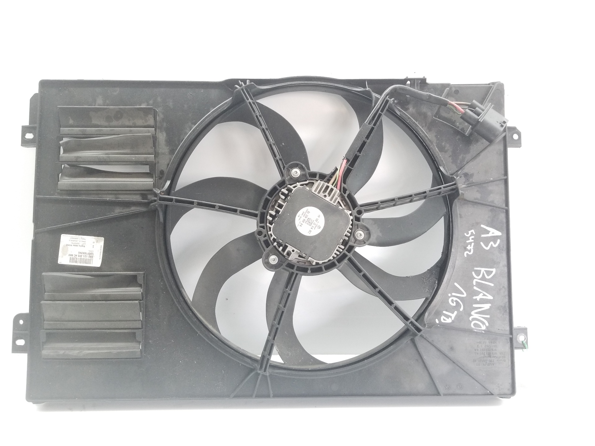 AUDI A2 8Z (1999-2005) Diffuser Fan 1K0959455FB, 1K0959455FB, 1K0121203AH 20153818