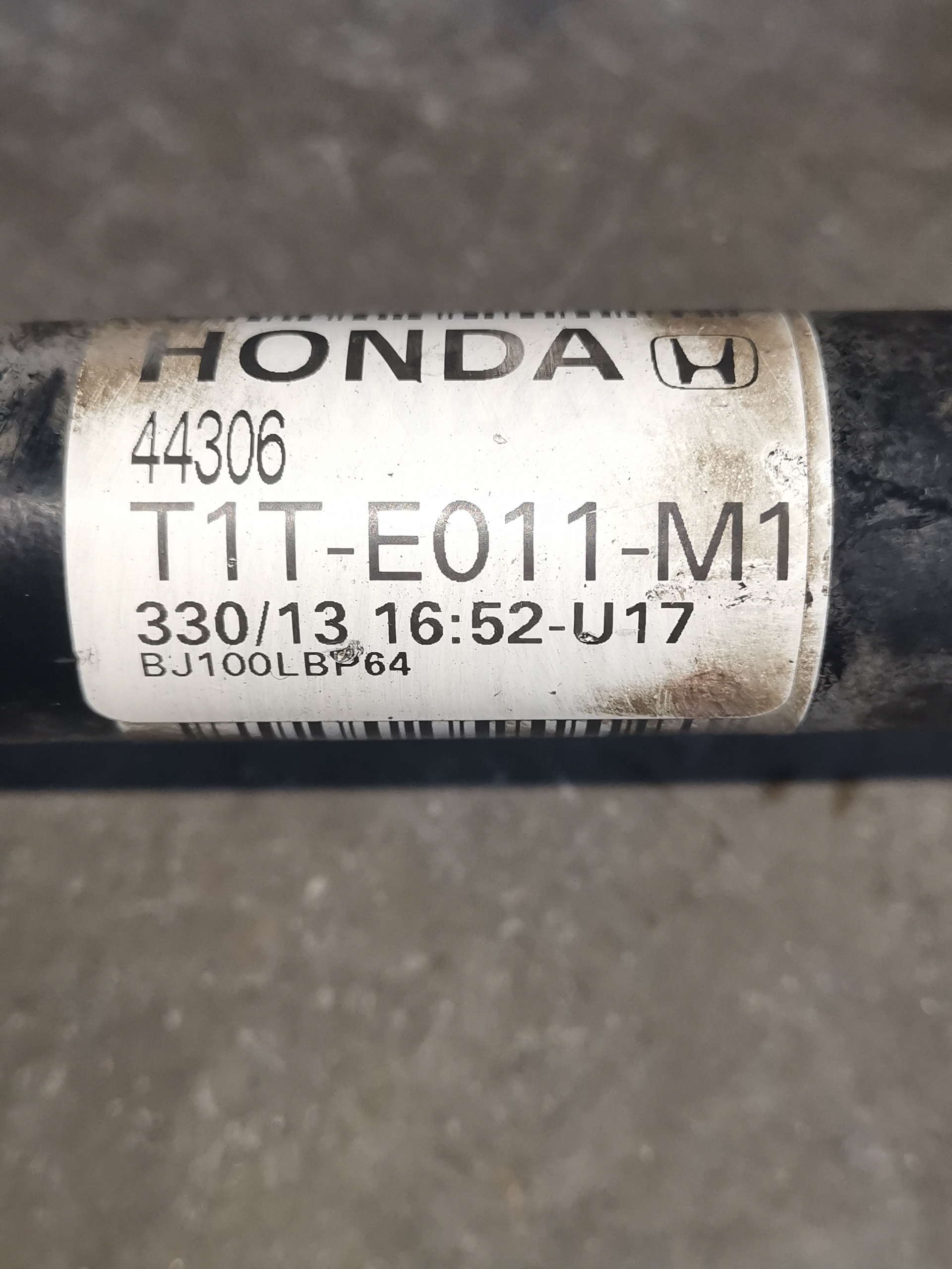 HONDA CR-V 4 generation (2012-2019) Front Left Driveshaft T1TE011M1 25237979