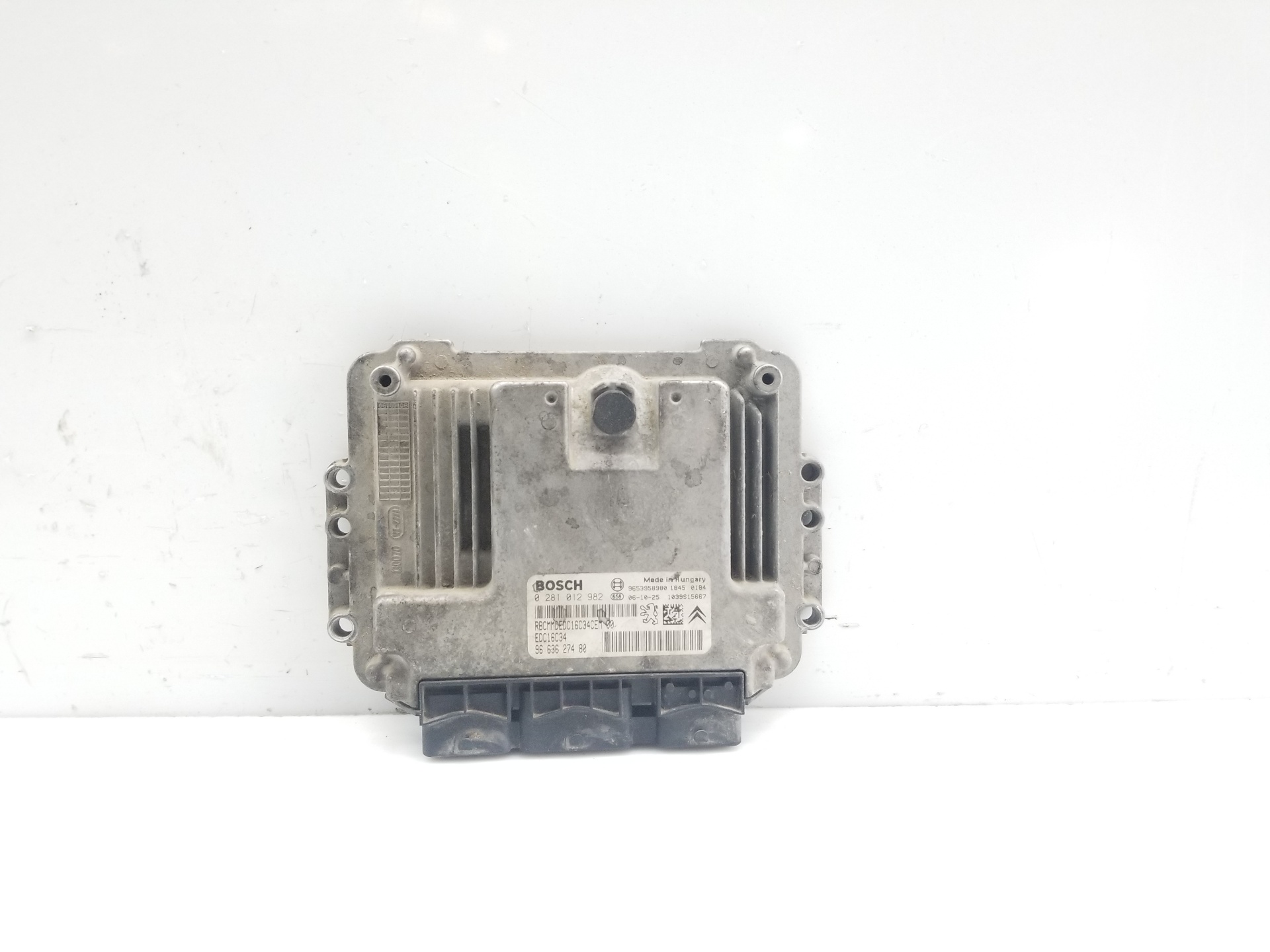 CITROËN Jumpy 2 generation (2007-2016) Engine Control Unit ECU 9663627480,9663627480,0281012982 25235271