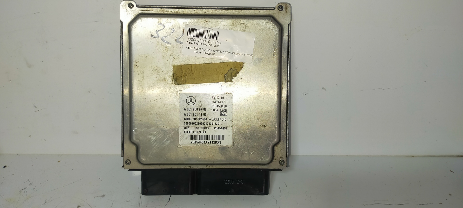 MERCEDES-BENZ A-Class W176 (2012-2018) Engine Control Unit ECU A6519009702,A6519011102 20154215