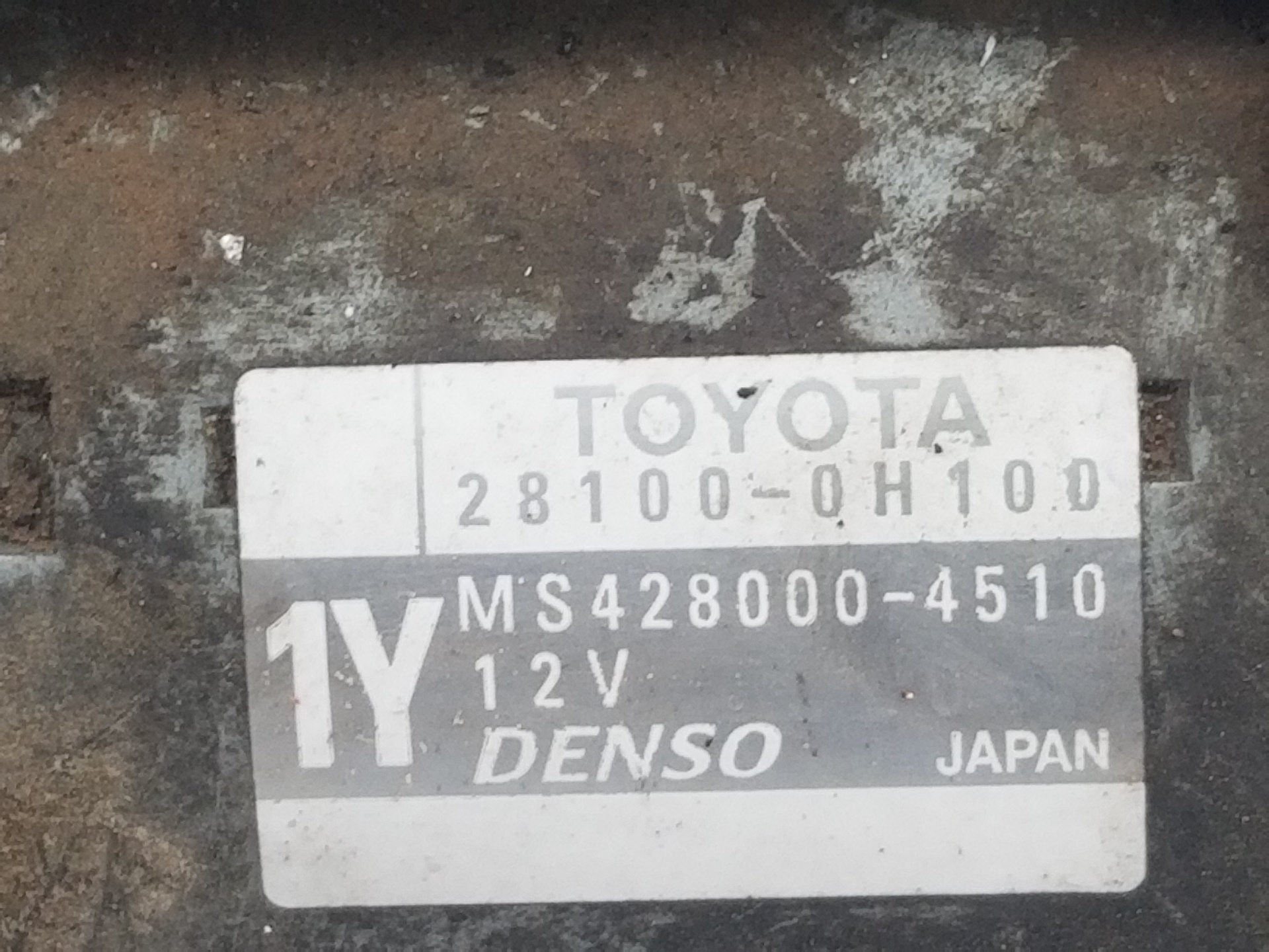 TOYOTA Avensis 2 generation (2002-2009) Startmotor 281000H100, 281000H100 25238264
