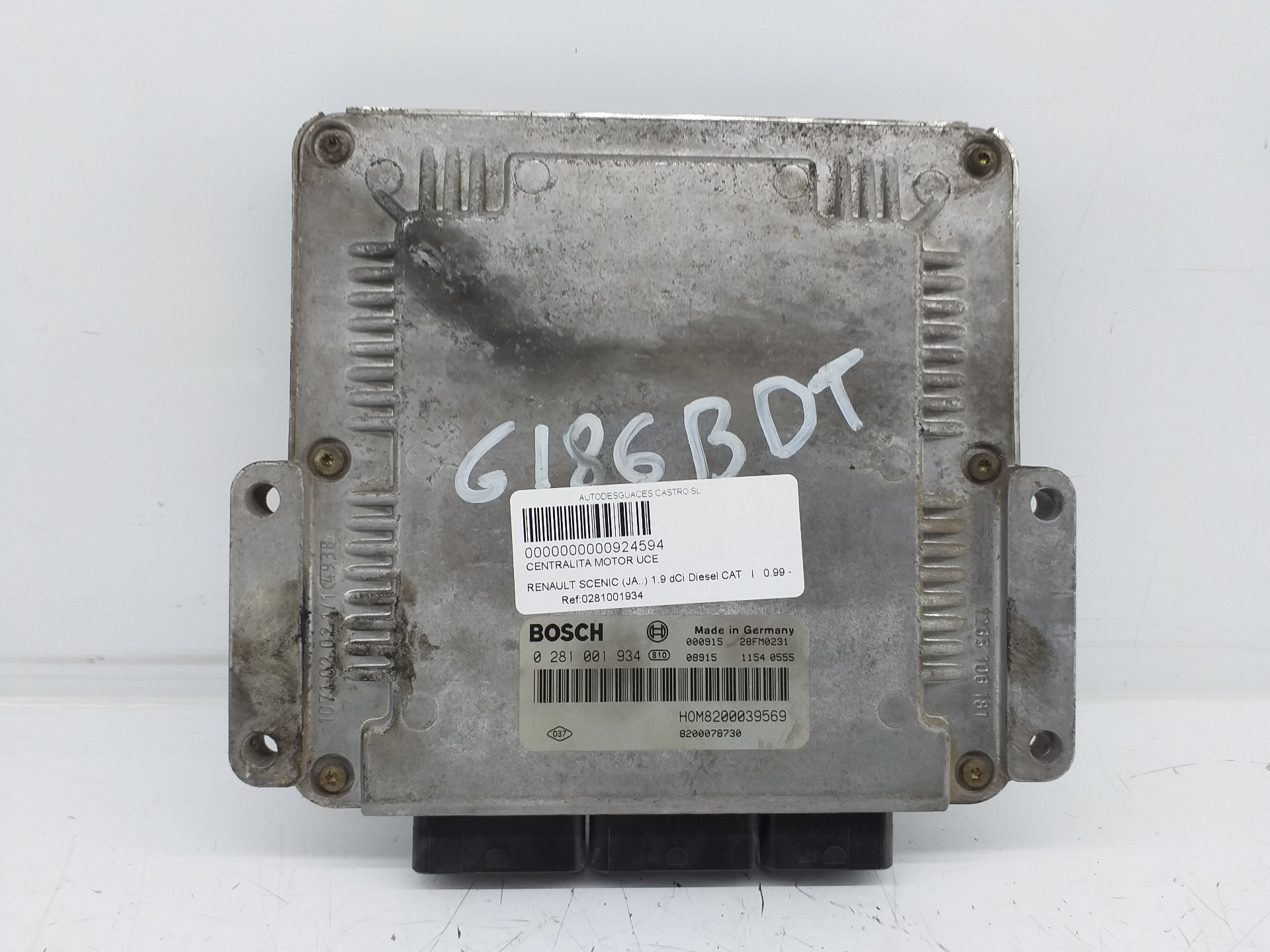 CITROËN Xsara Picasso 1 generation (1999-2010) Engine Control Unit ECU 0281001934,0281001934 25957776