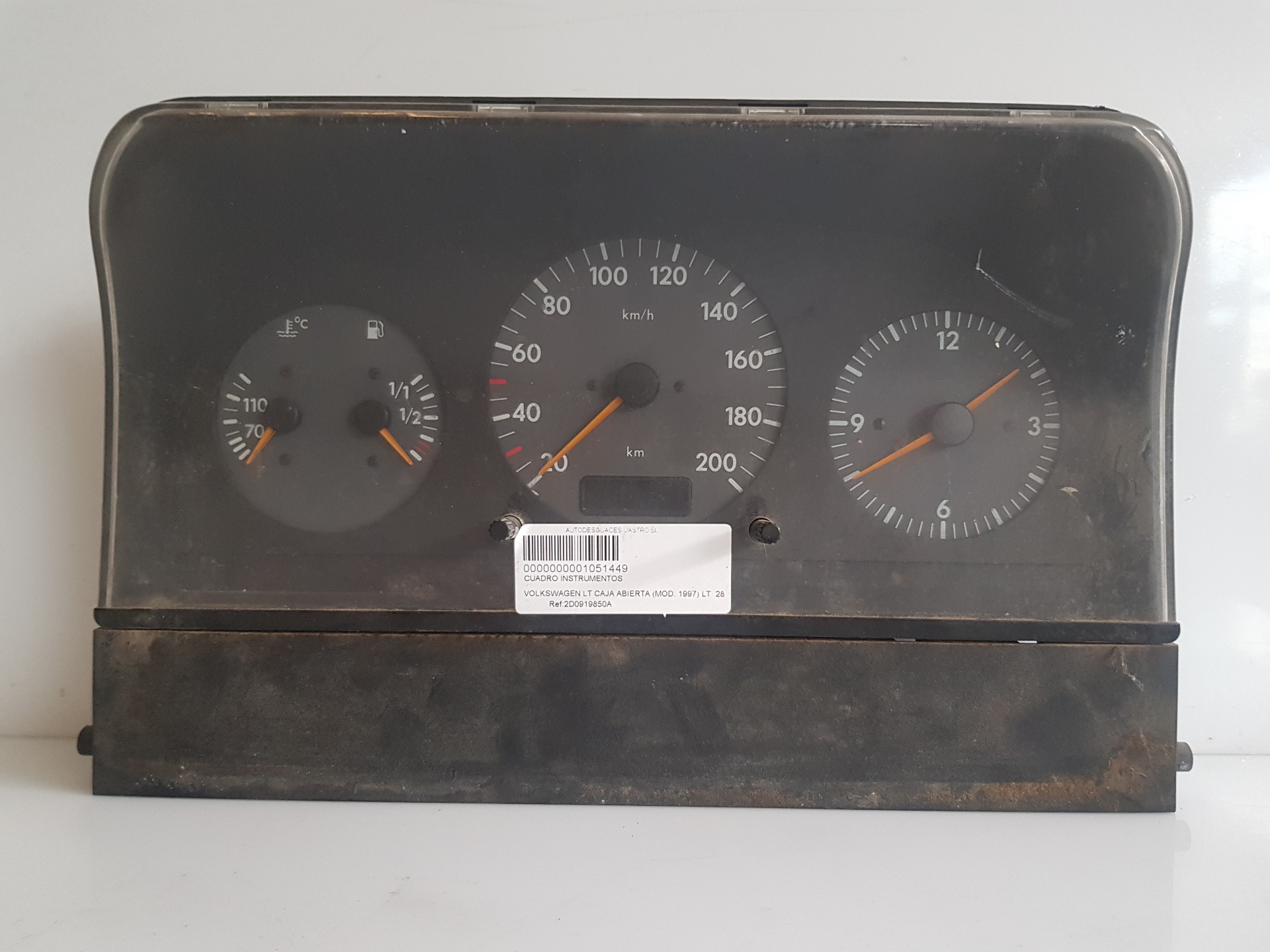 VOLKSWAGEN LT 2 generation (1996-2006) Speedometer 2D0919850A,2D0919850A 25959420