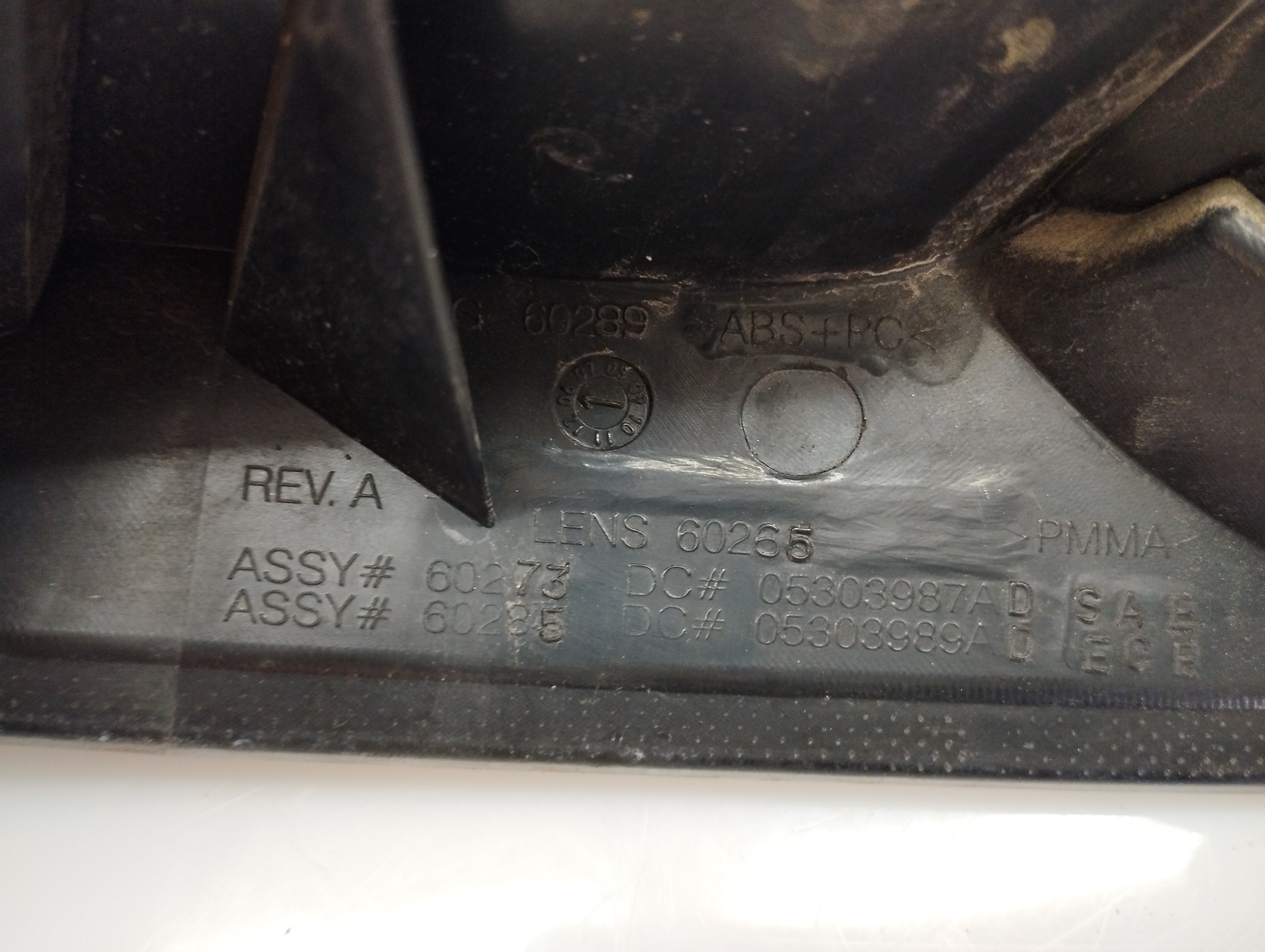 CHRYSLER Sebring 2 generation (2001-2007) Rear Left Taillight 05303987AD 25230848