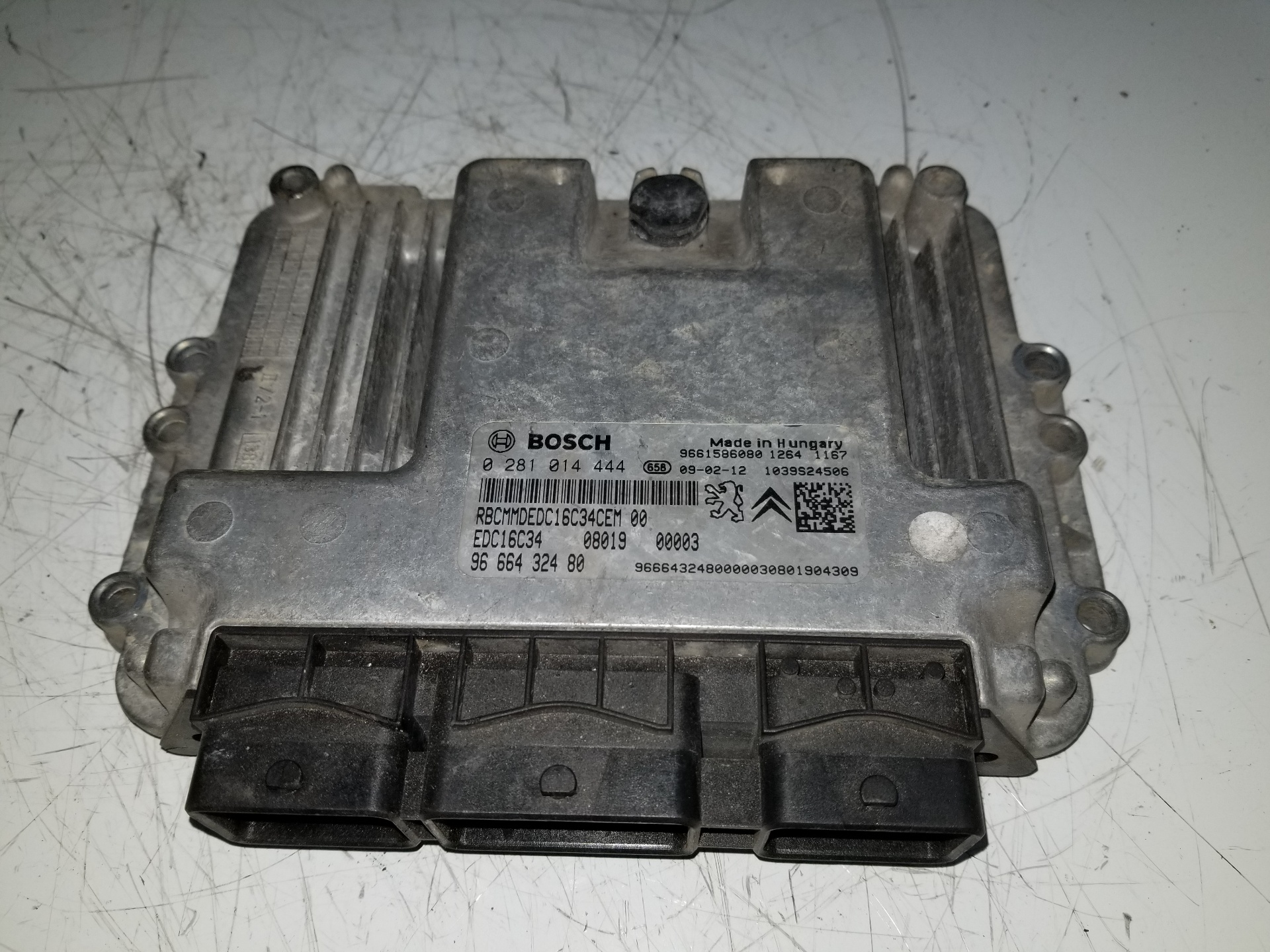 CITROËN Nemo 1 generation (2008-2015) Motorstyrenhet ECU 0281014444,9666432480 18872255