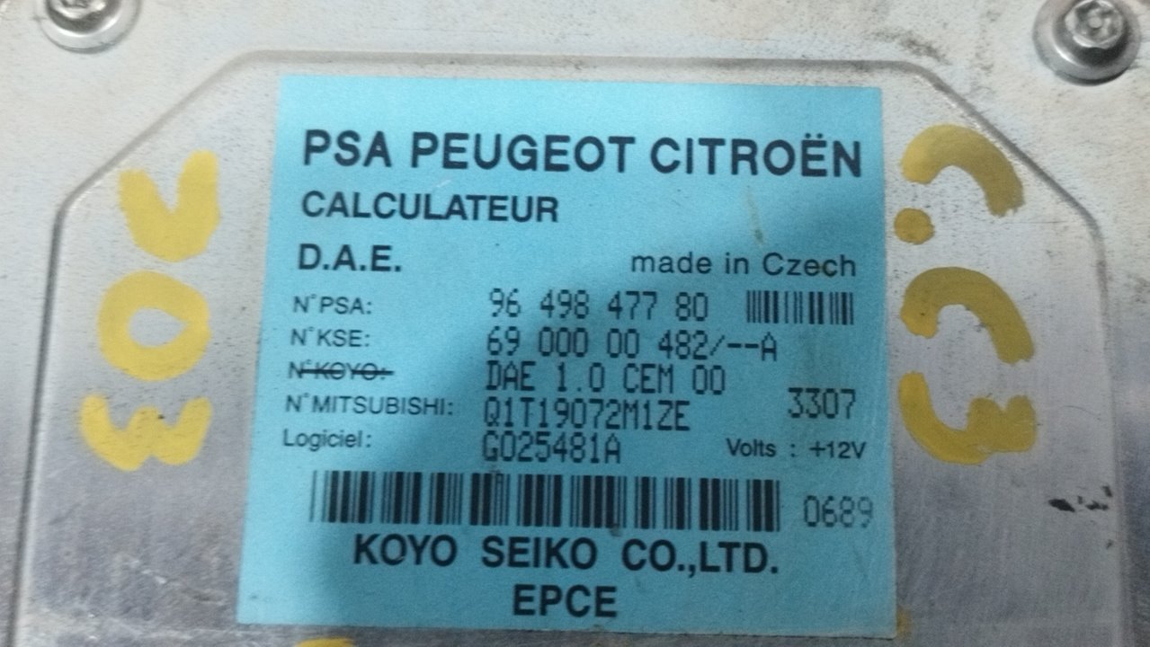 CITROËN C3 1 generation (2002-2010) Other Control Units 9649847780 23536165