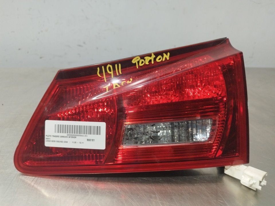 LEXUS IS XE20 (2005-2013) Rear Right Taillight Lamp 25898355